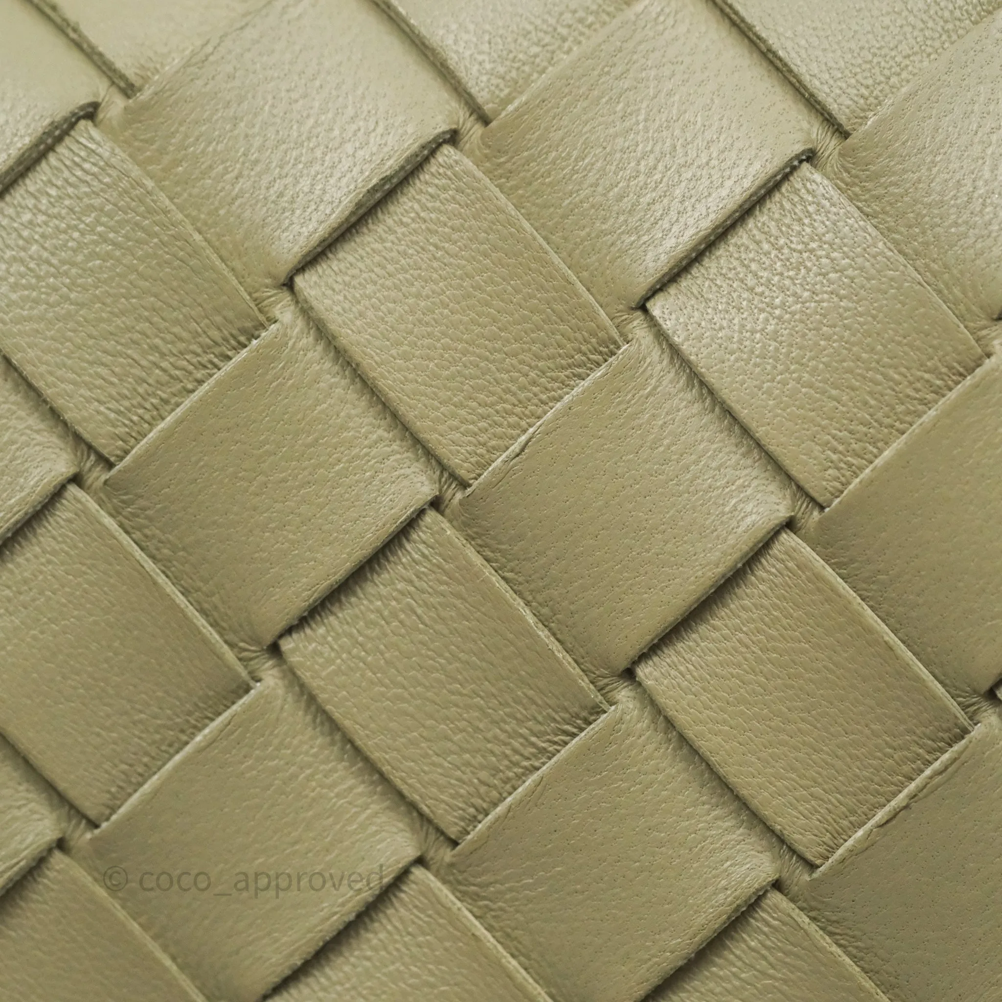 Bottega Veneta Mini Loop Camera Bag Intrecciato Lambskin Travertine