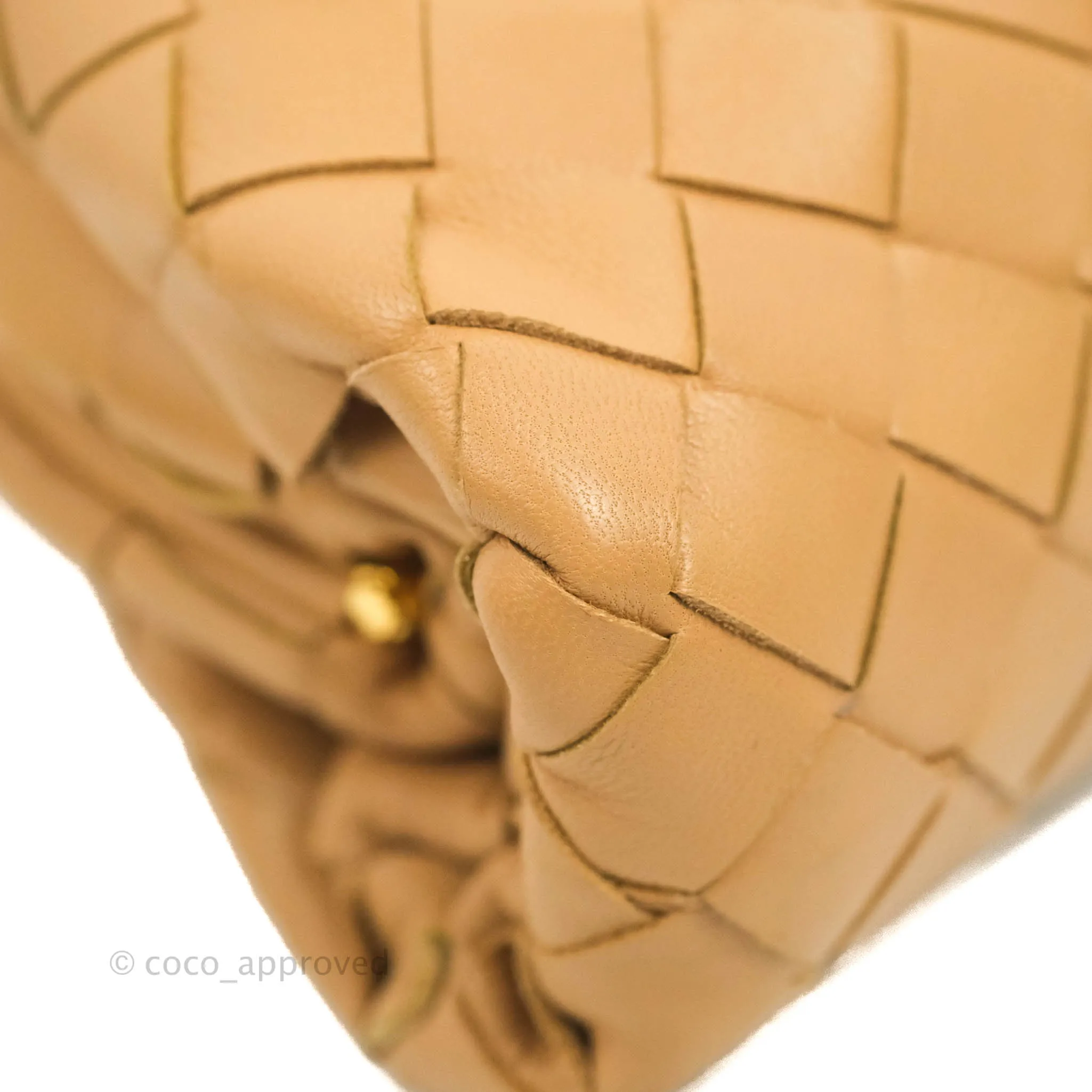 Bottega Veneta Nappa Intrecciato The Mini Pouch Carmel