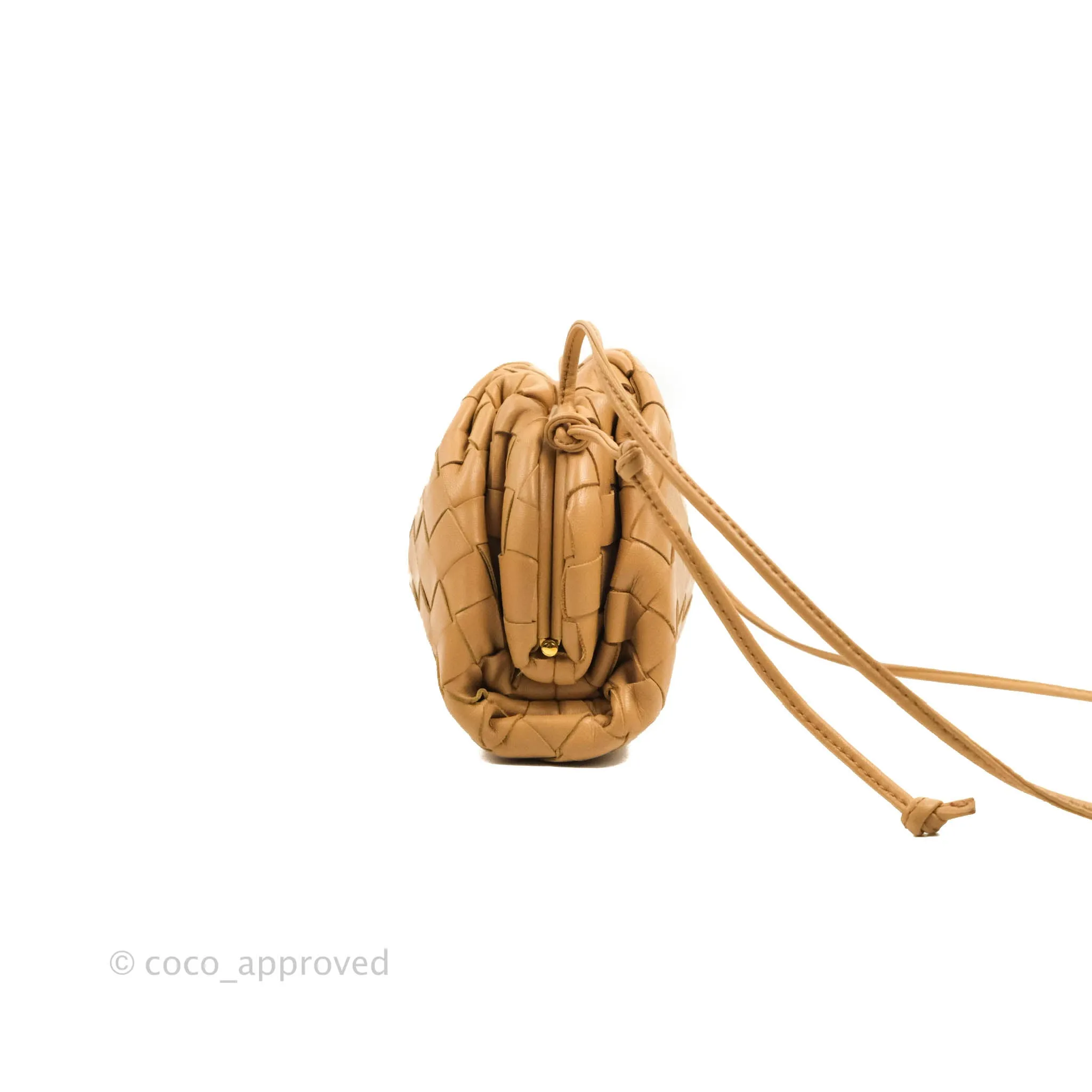 Bottega Veneta Nappa Intrecciato The Mini Pouch Carmel