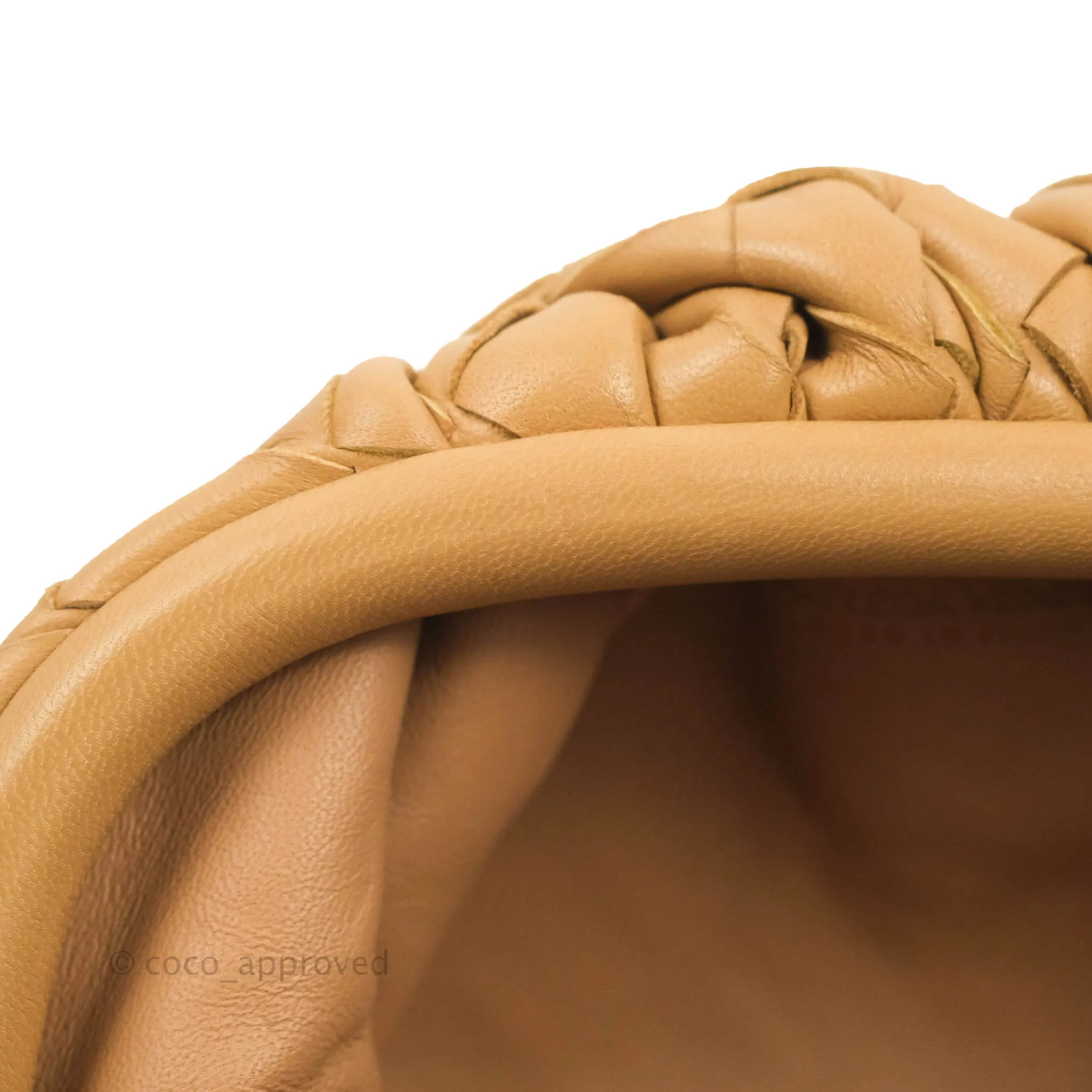 Bottega Veneta Nappa Intrecciato The Mini Pouch Carmel