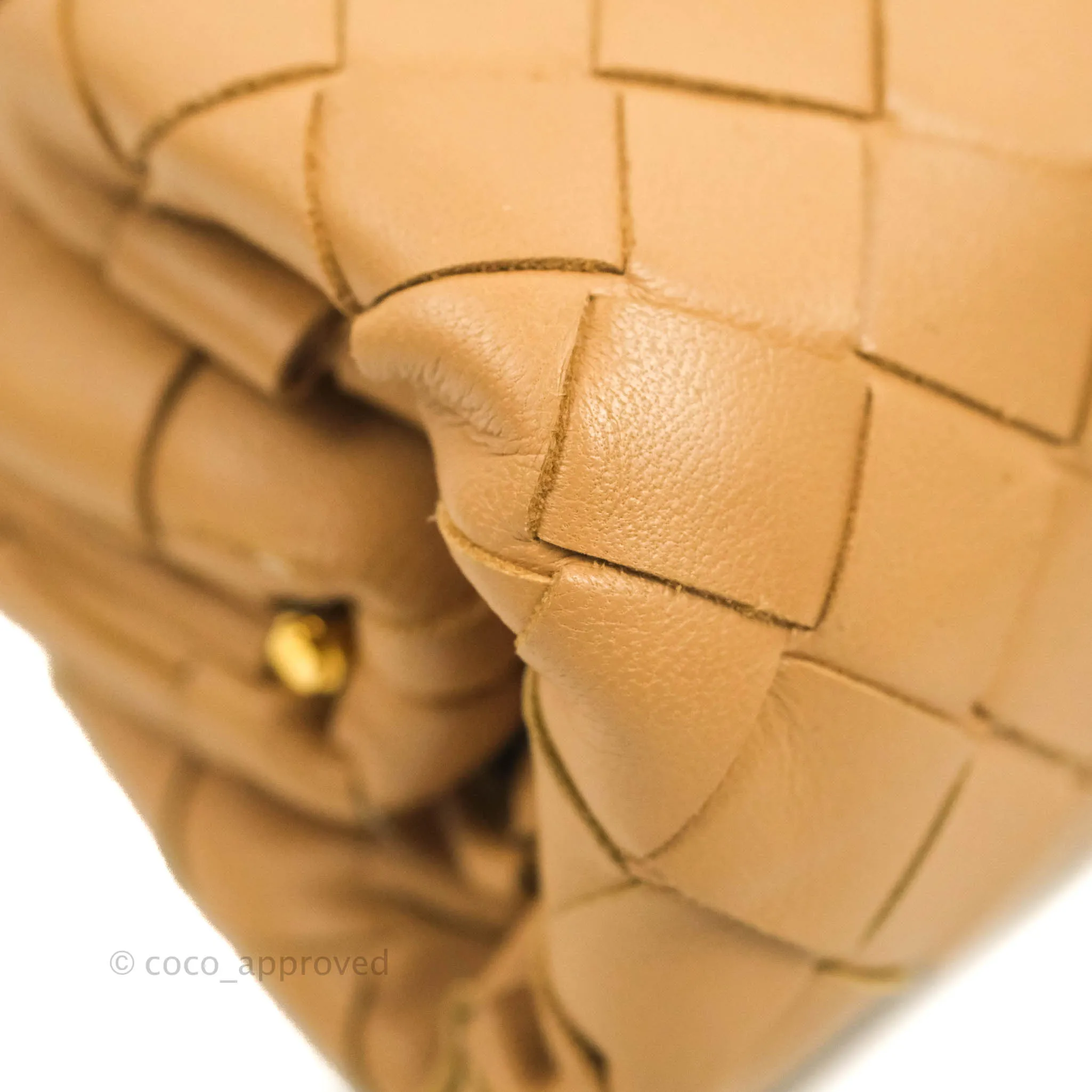 Bottega Veneta Nappa Intrecciato The Mini Pouch Carmel