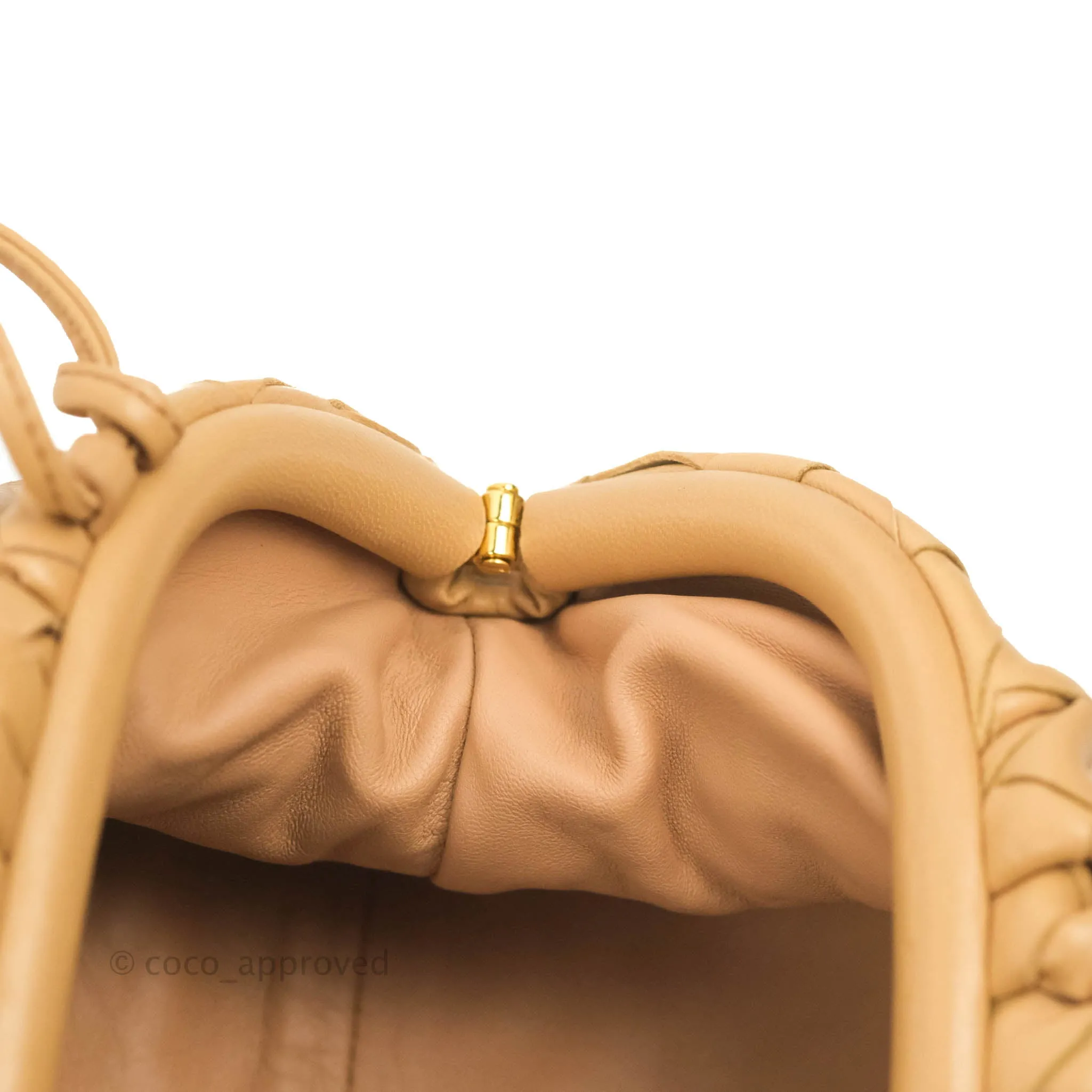 Bottega Veneta Nappa Intrecciato The Mini Pouch Carmel