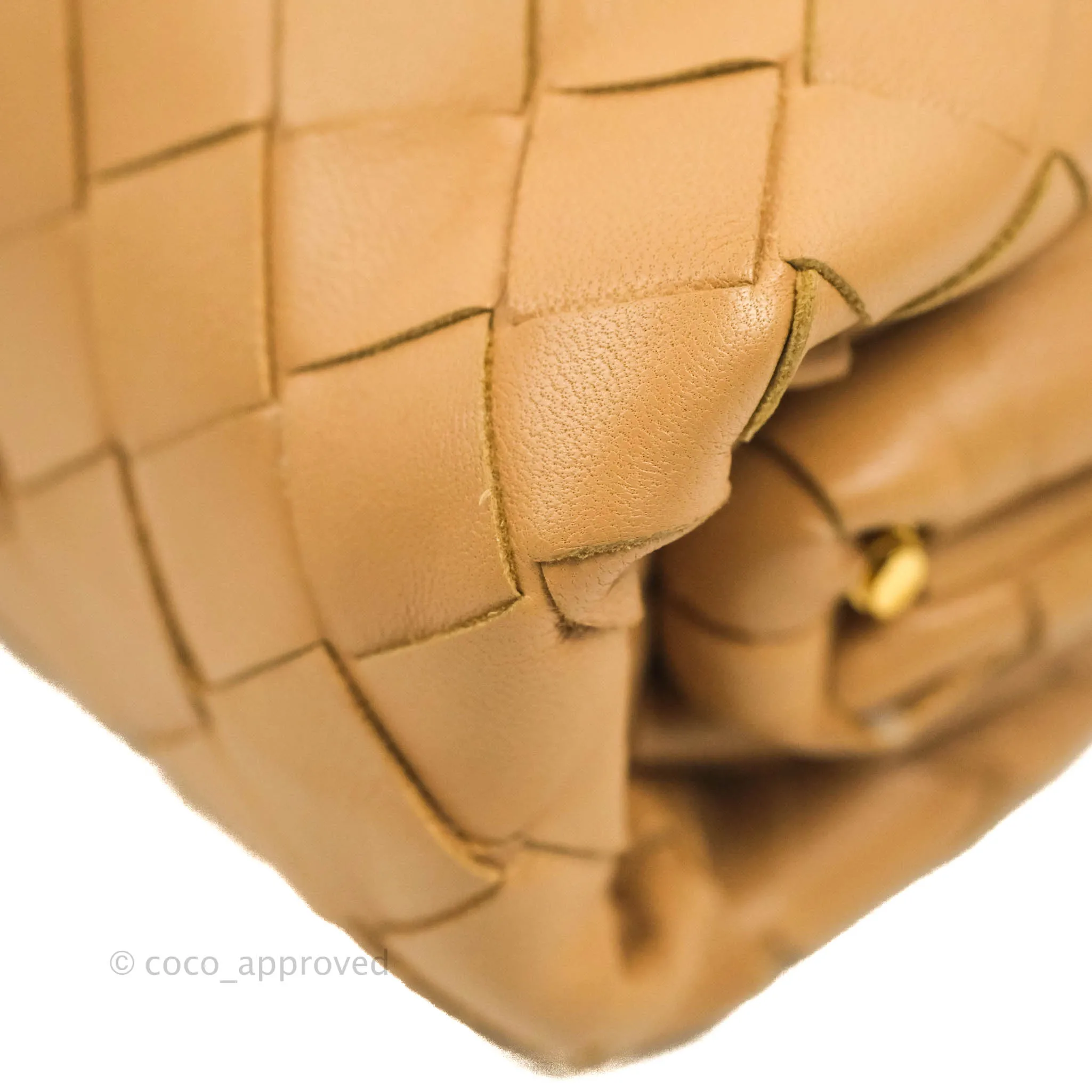 Bottega Veneta Nappa Intrecciato The Mini Pouch Carmel