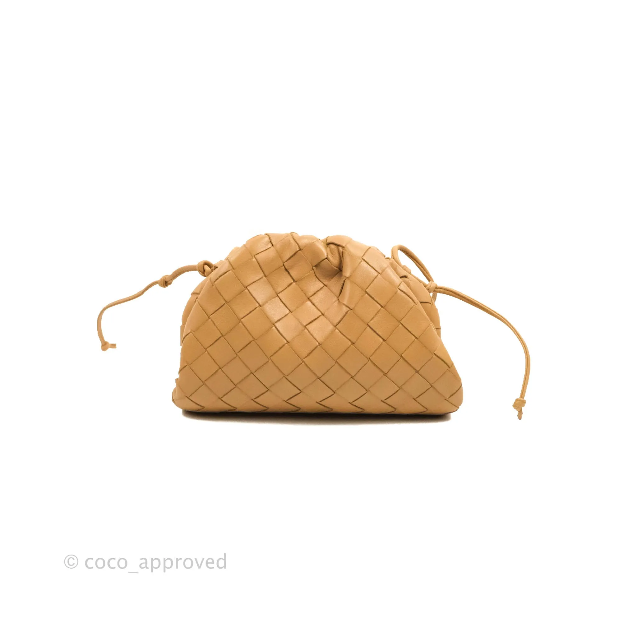 Bottega Veneta Nappa Intrecciato The Mini Pouch Carmel