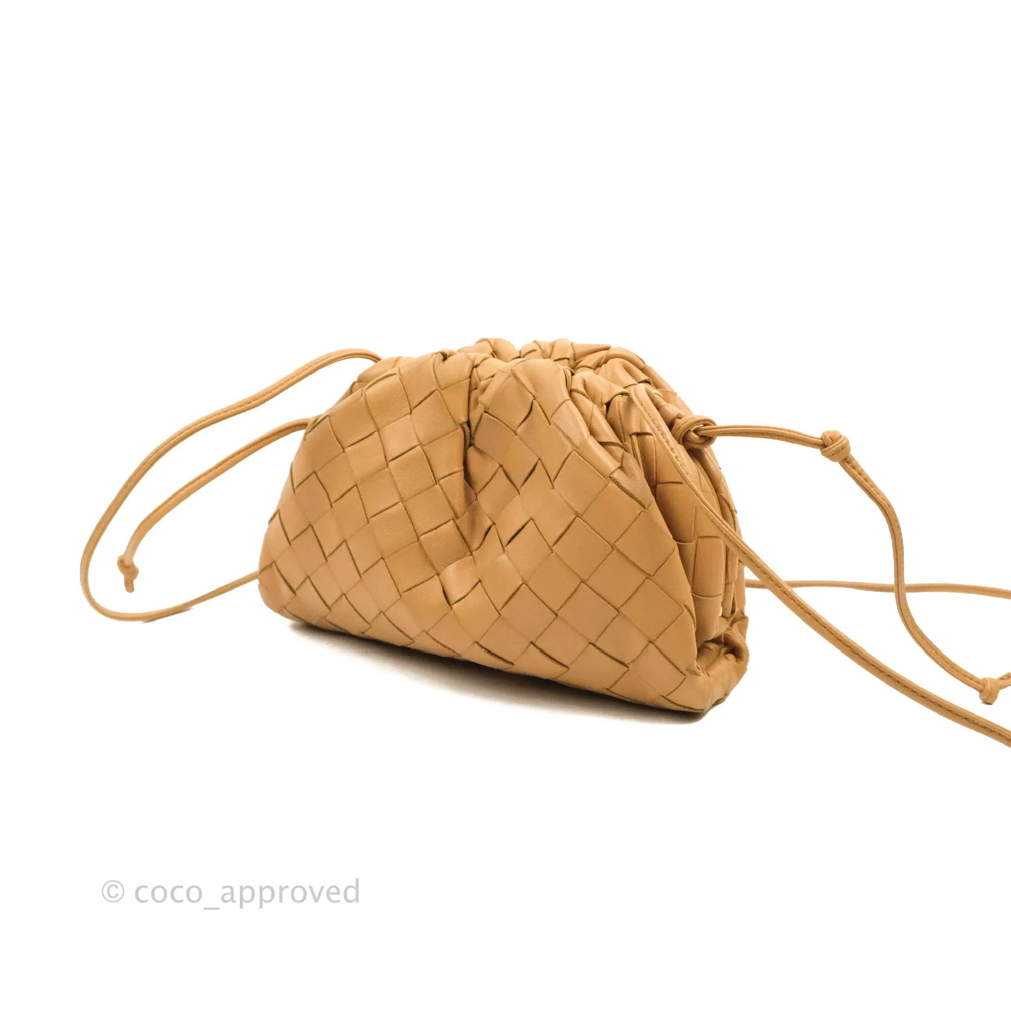 Bottega Veneta Nappa Intrecciato The Mini Pouch Carmel