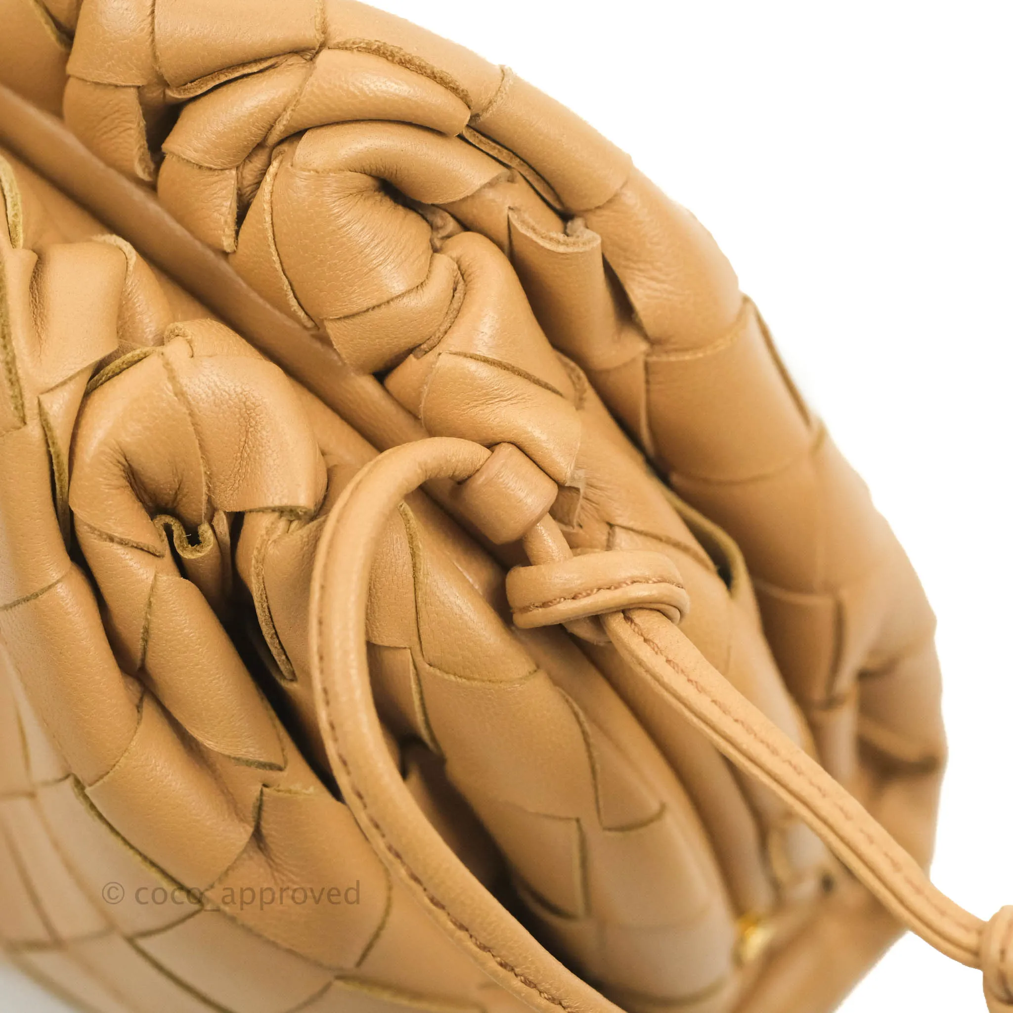 Bottega Veneta Nappa Intrecciato The Mini Pouch Carmel