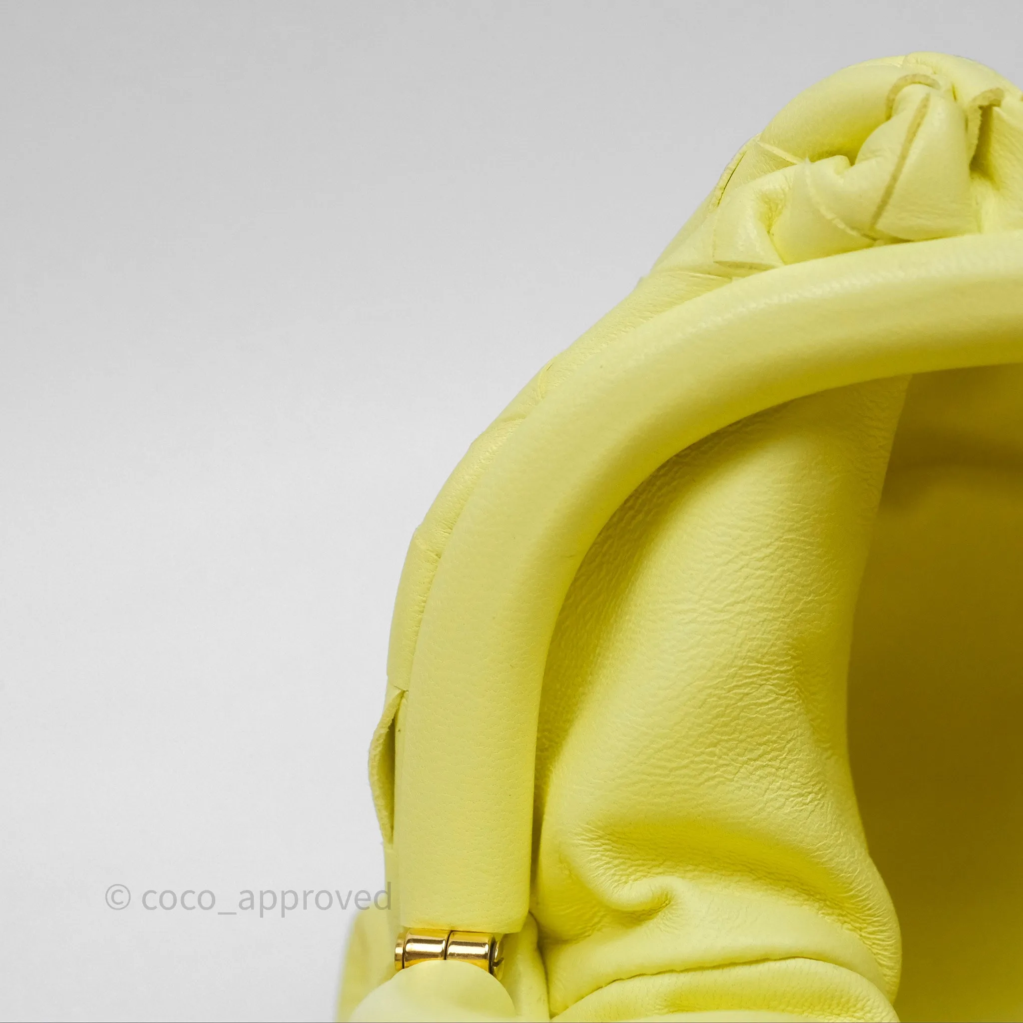 Bottega Veneta Nappa Intrecciato The Mini Pouch Yellow