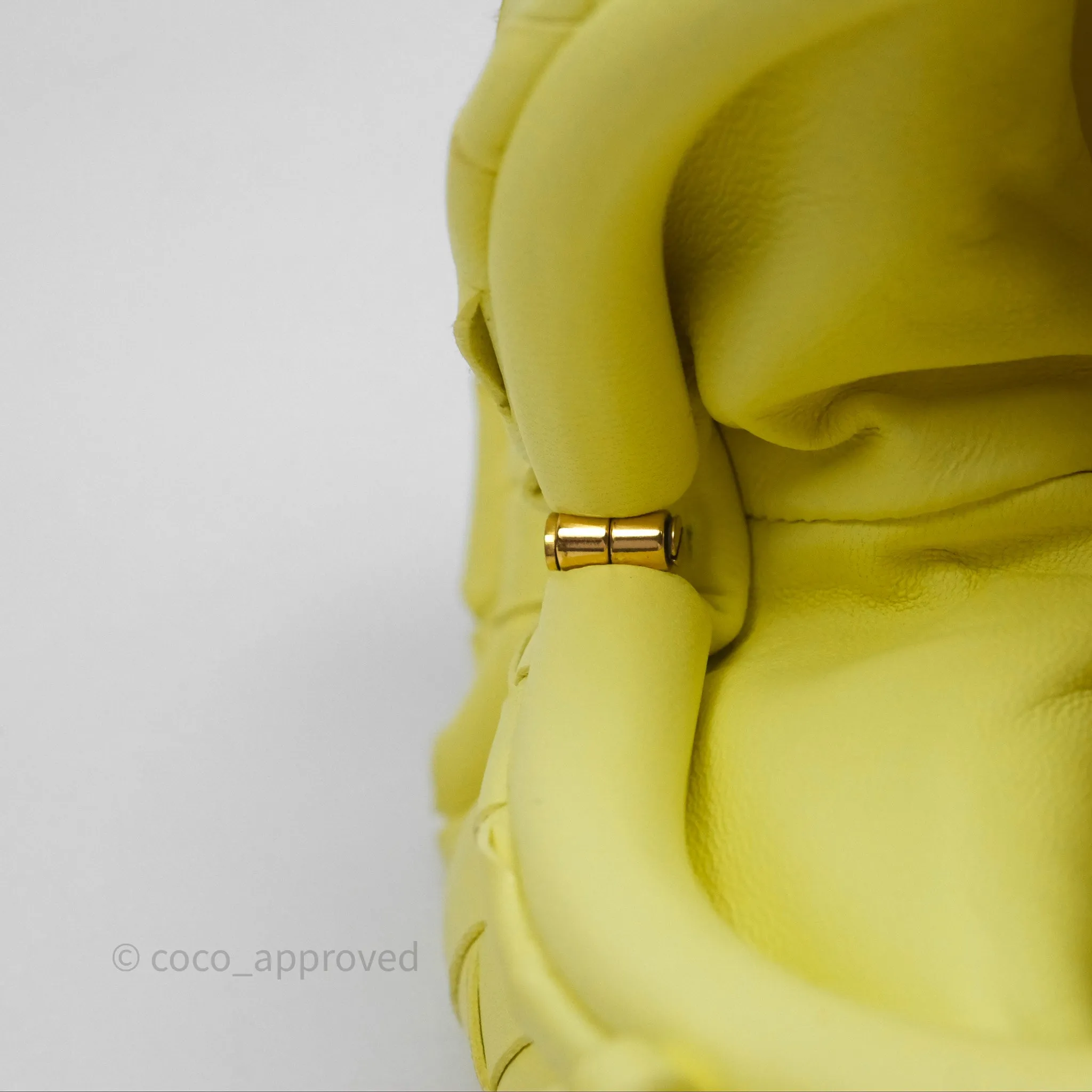 Bottega Veneta Nappa Intrecciato The Mini Pouch Yellow