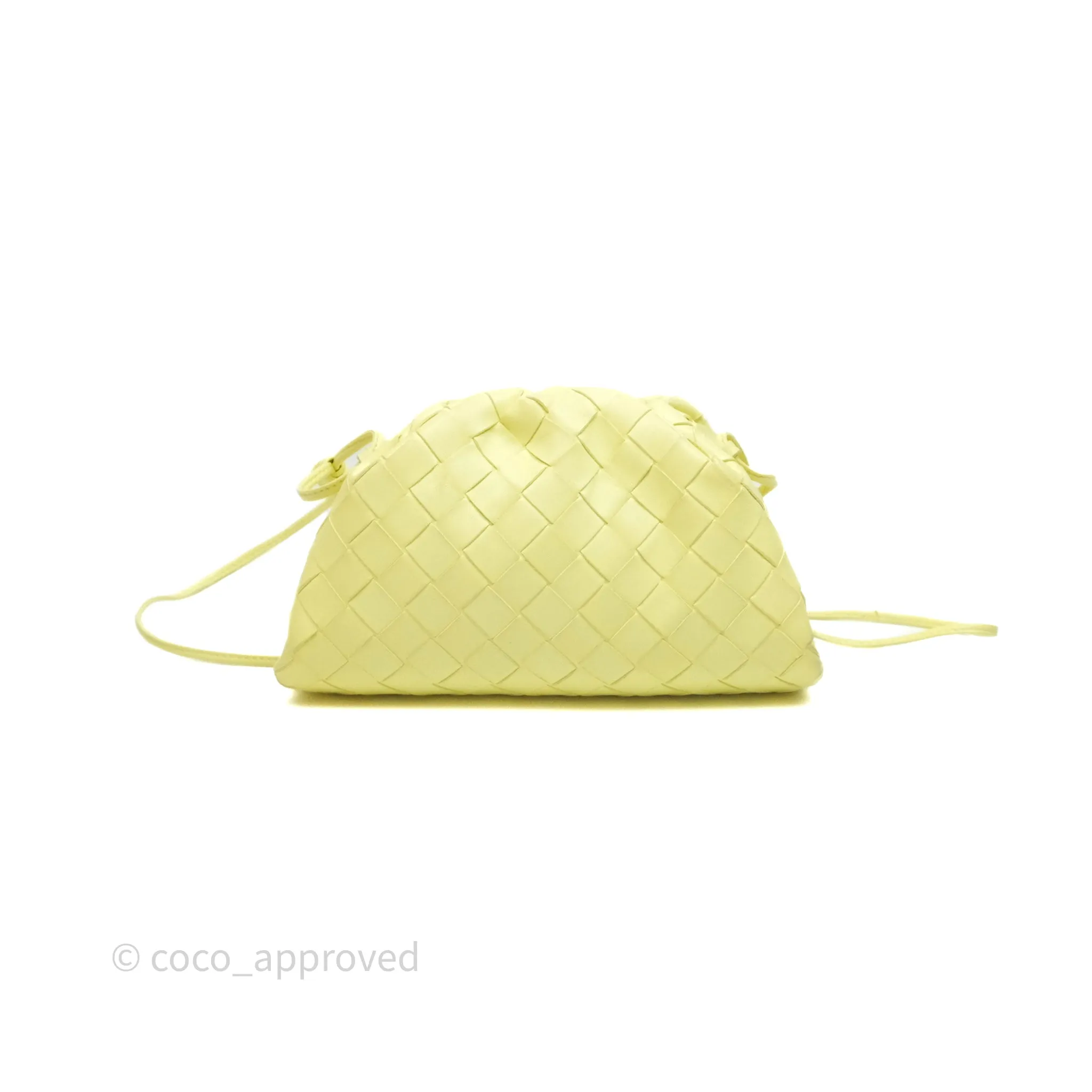 Bottega Veneta Nappa Intrecciato The Mini Pouch Yellow