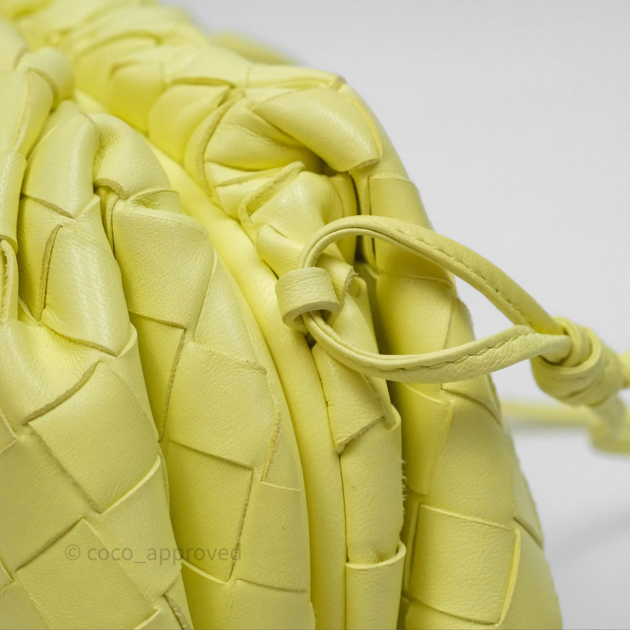 Bottega Veneta Nappa Intrecciato The Mini Pouch Yellow