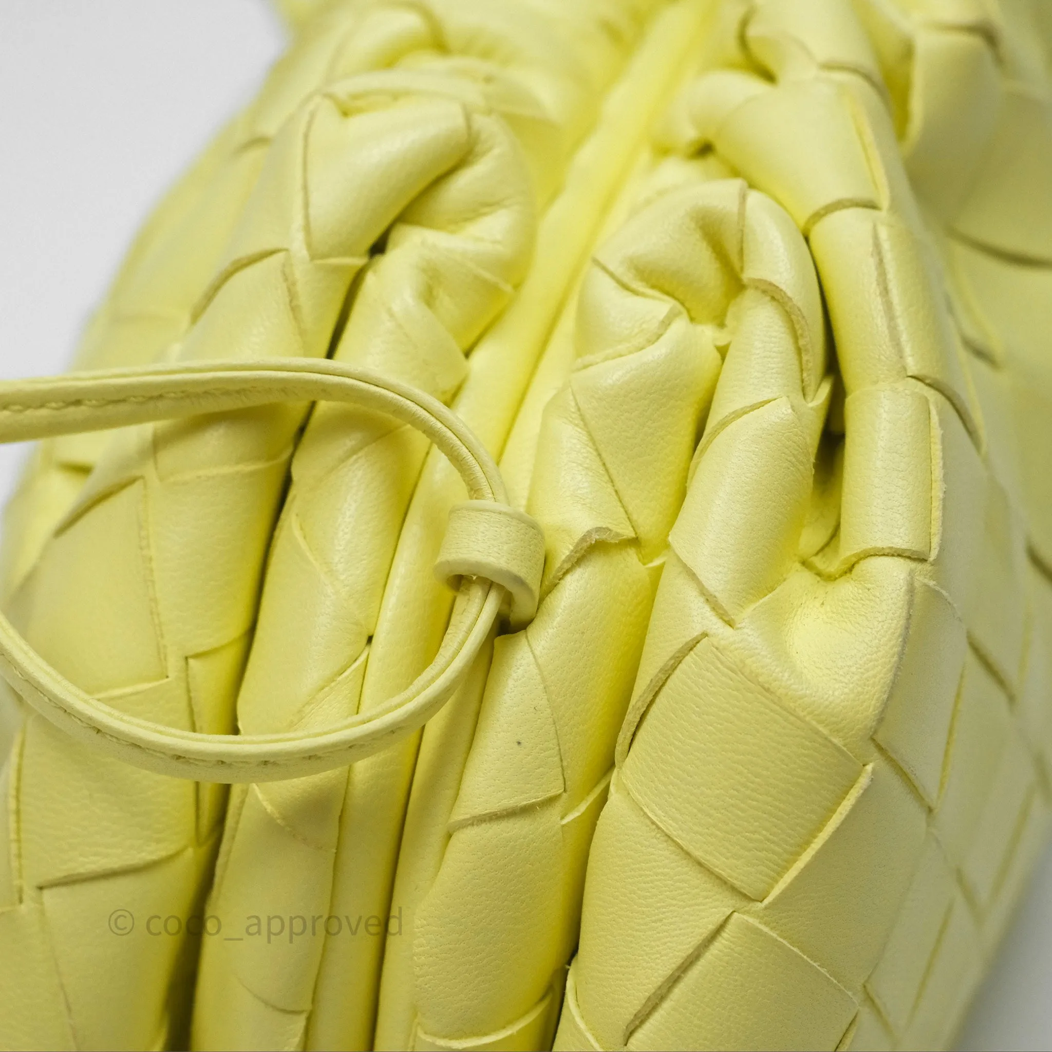 Bottega Veneta Nappa Intrecciato The Mini Pouch Yellow