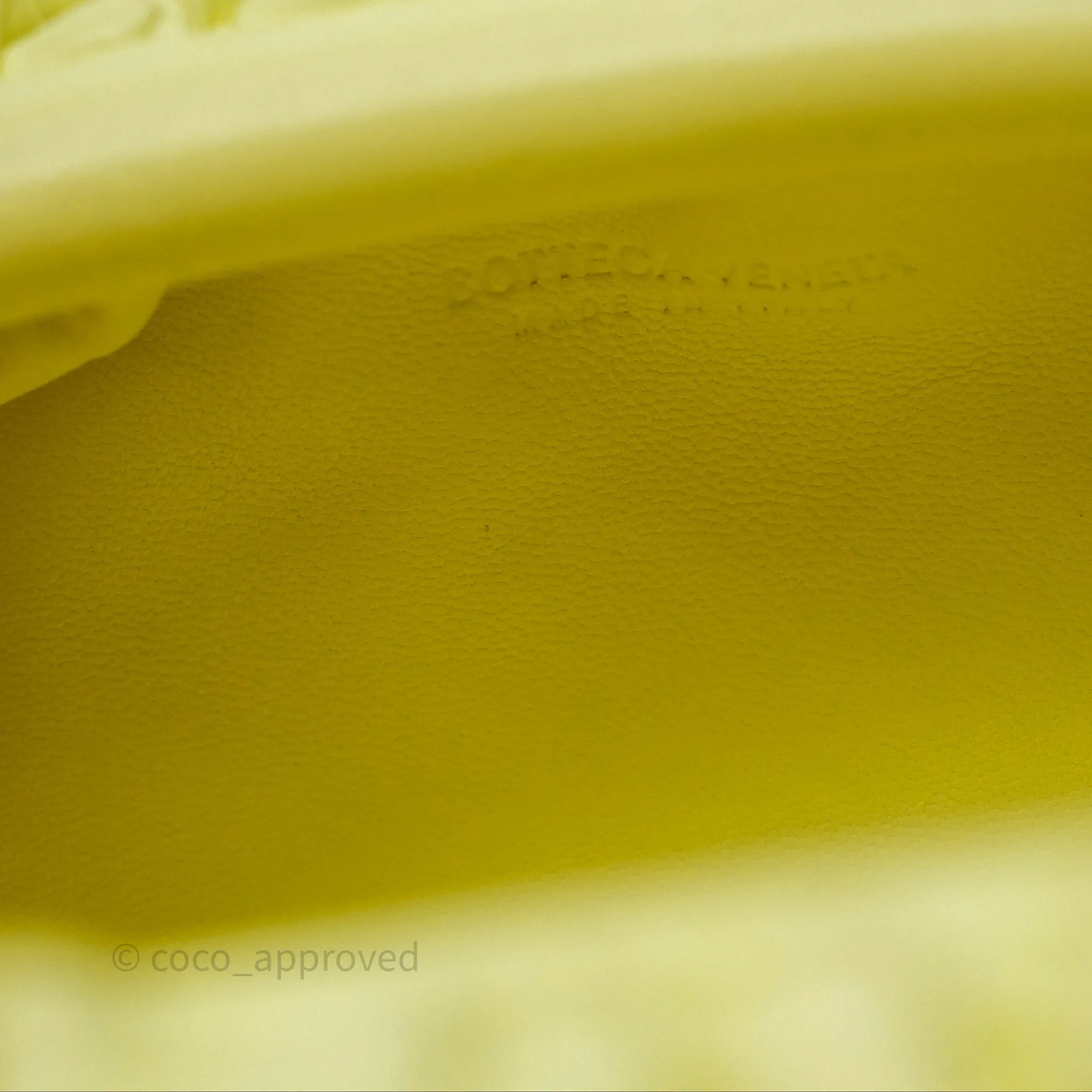 Bottega Veneta Nappa Intrecciato The Mini Pouch Yellow