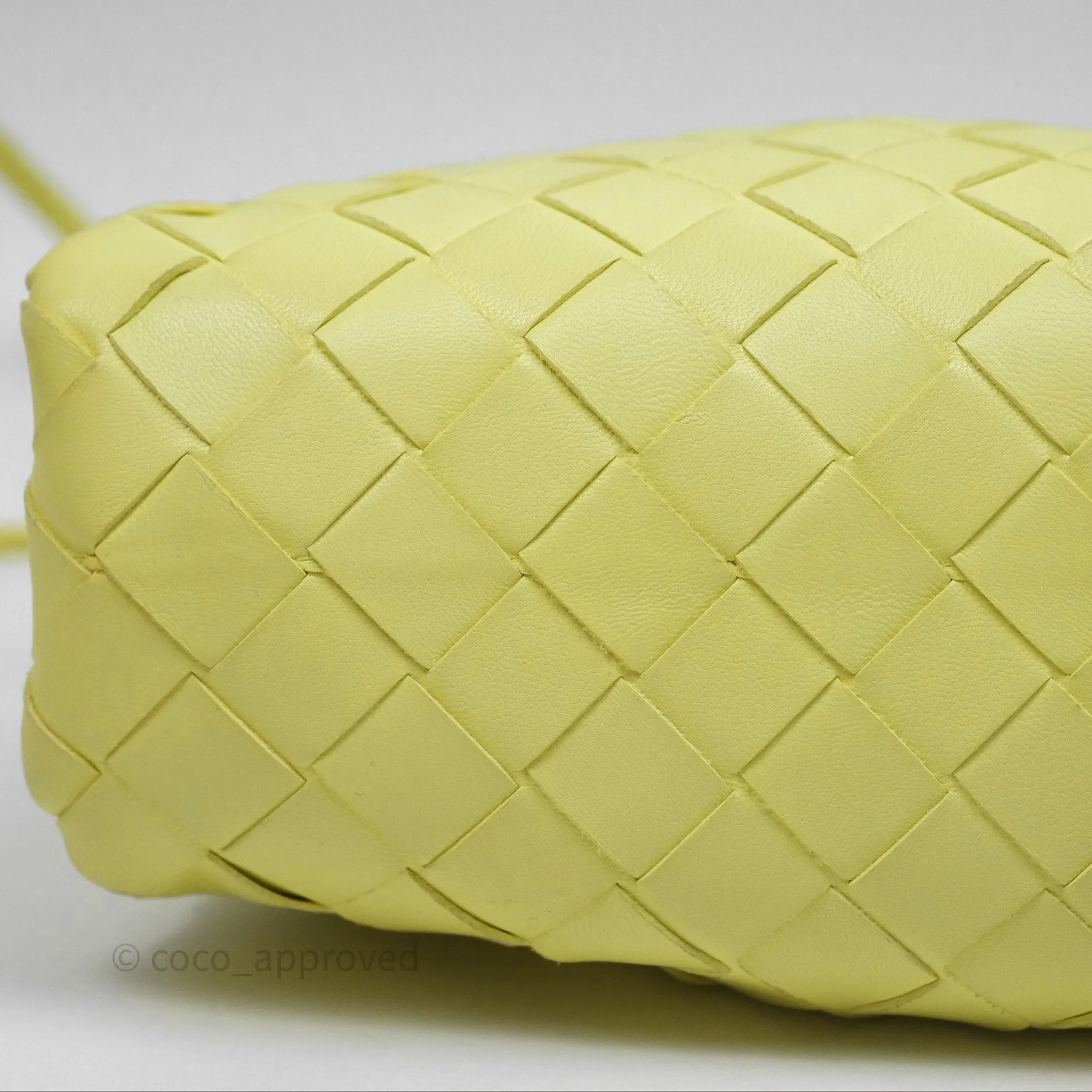 Bottega Veneta Nappa Intrecciato The Mini Pouch Yellow