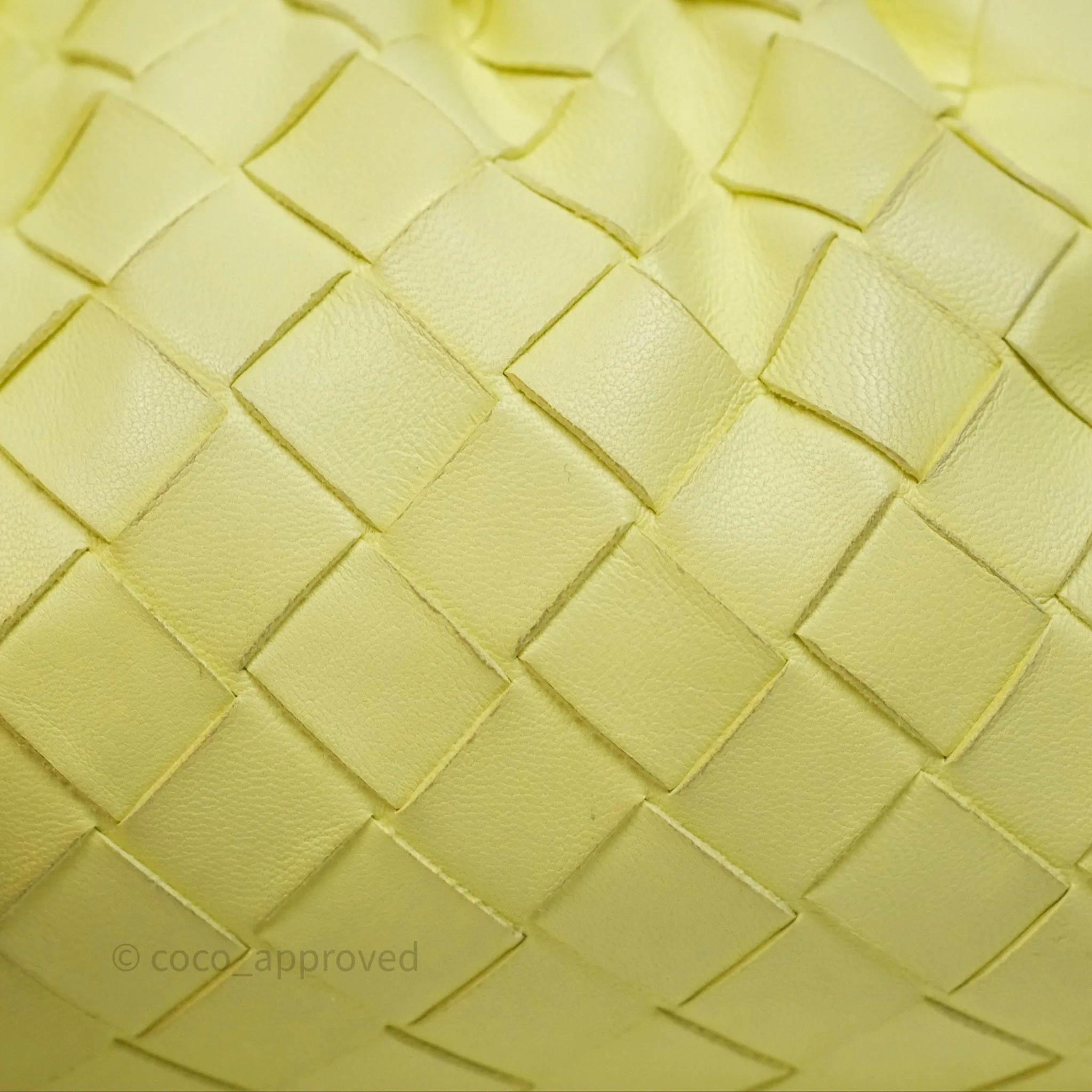 Bottega Veneta Nappa Intrecciato The Mini Pouch Yellow