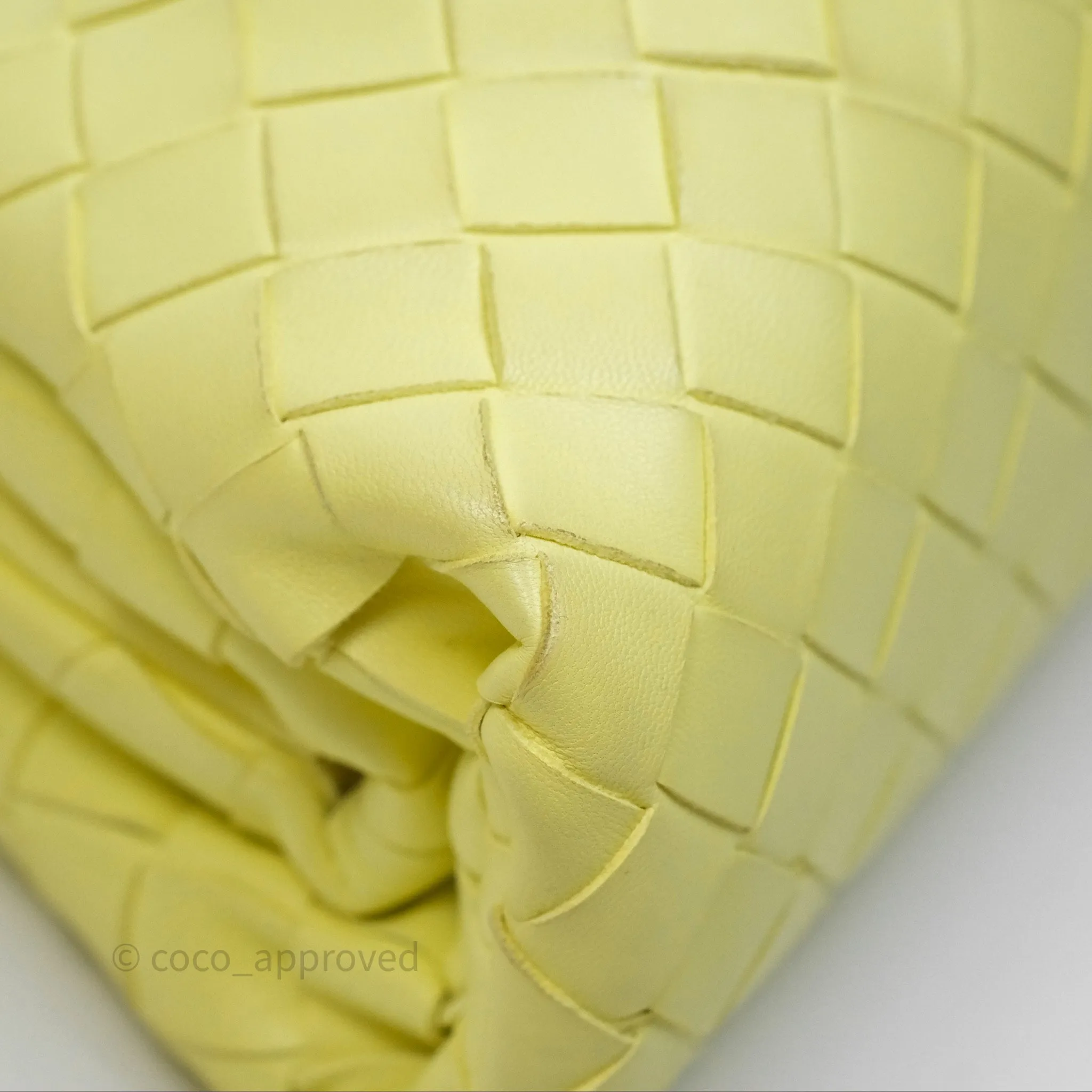 Bottega Veneta Nappa Intrecciato The Mini Pouch Yellow