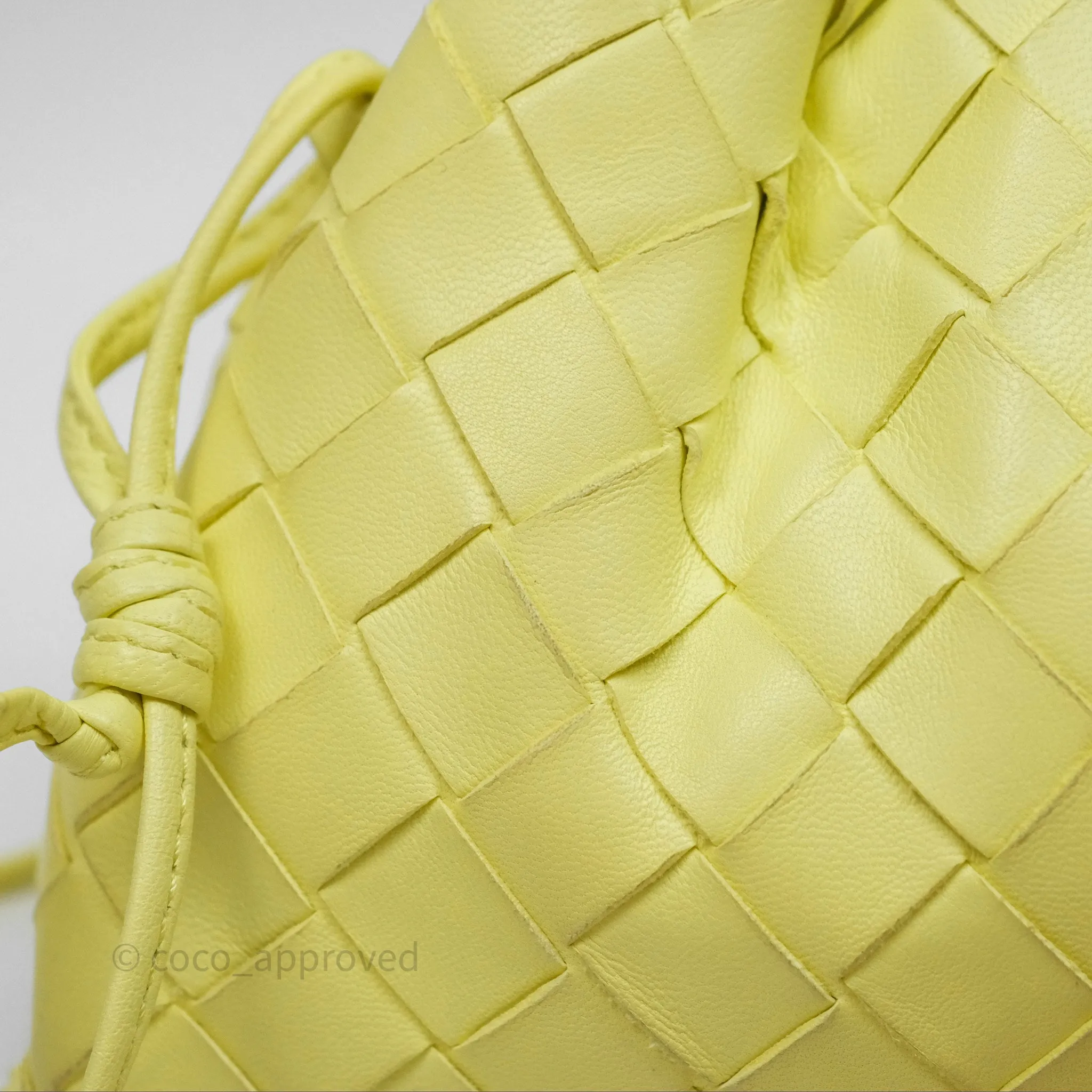 Bottega Veneta Nappa Intrecciato The Mini Pouch Yellow