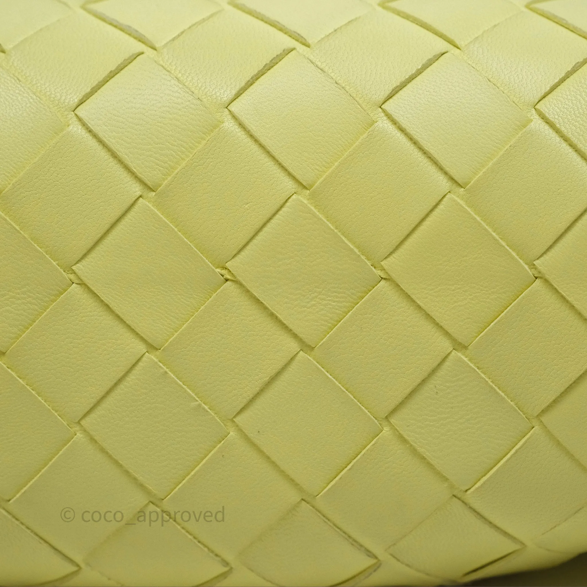 Bottega Veneta Nappa Intrecciato The Mini Pouch Yellow