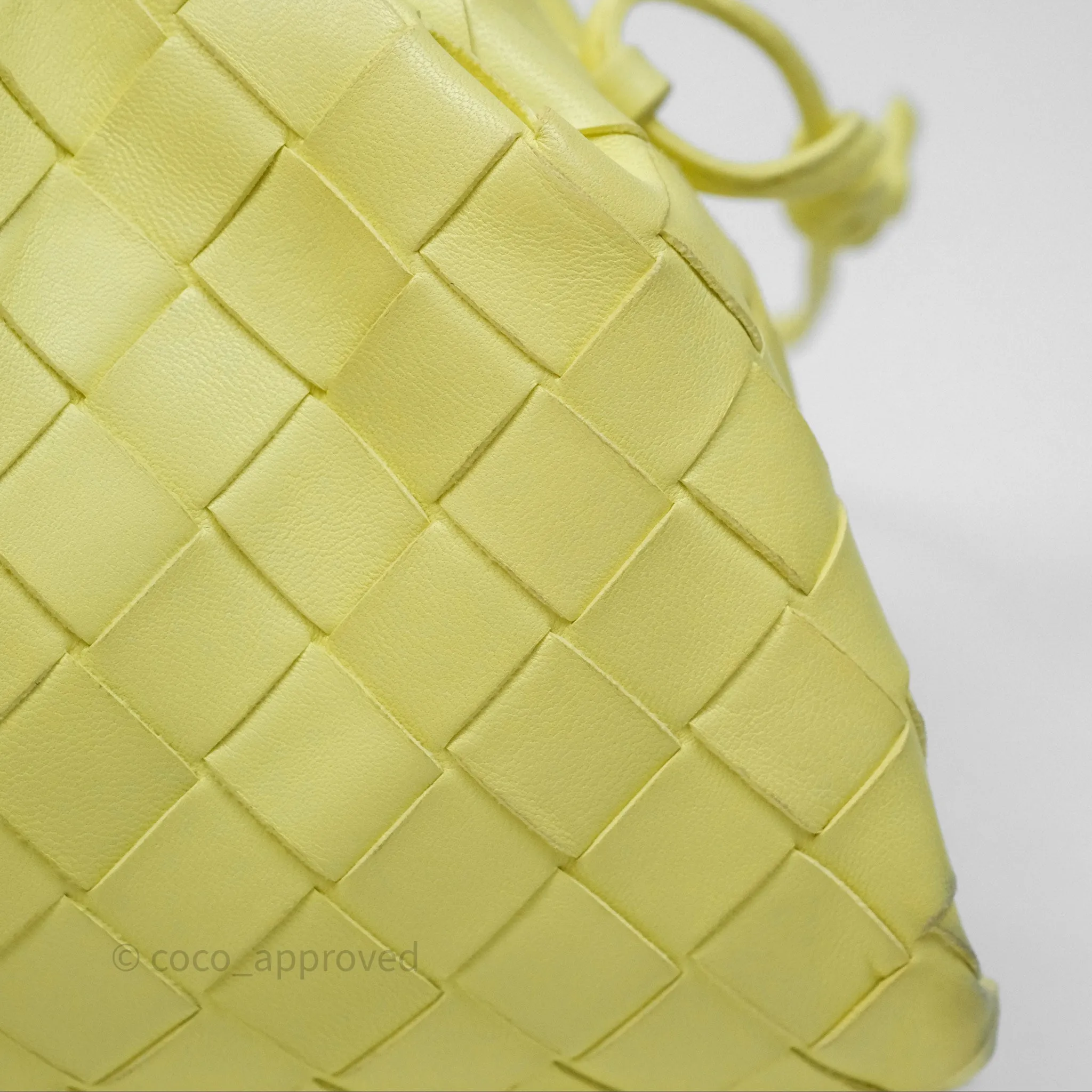 Bottega Veneta Nappa Intrecciato The Mini Pouch Yellow