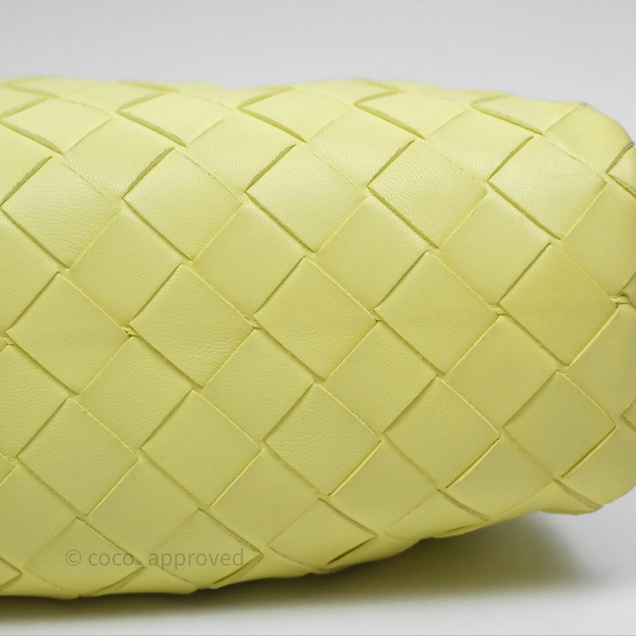 Bottega Veneta Nappa Intrecciato The Mini Pouch Yellow