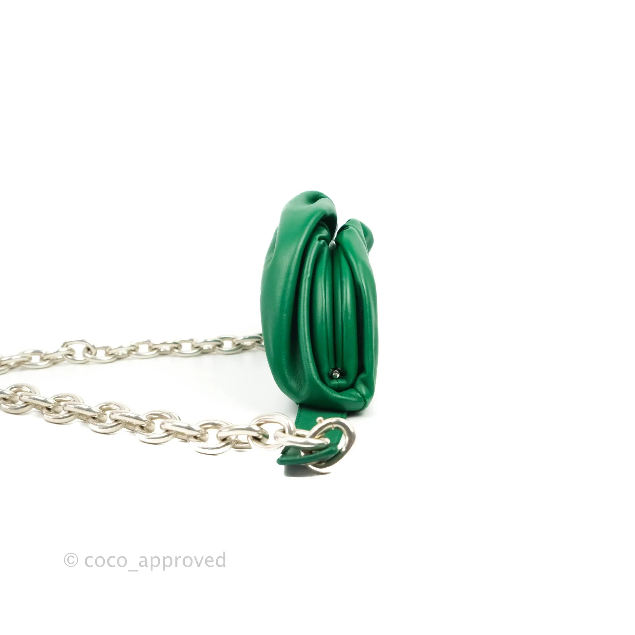 Bottega Veneta Nappa The Belt Chain Pouch Green
