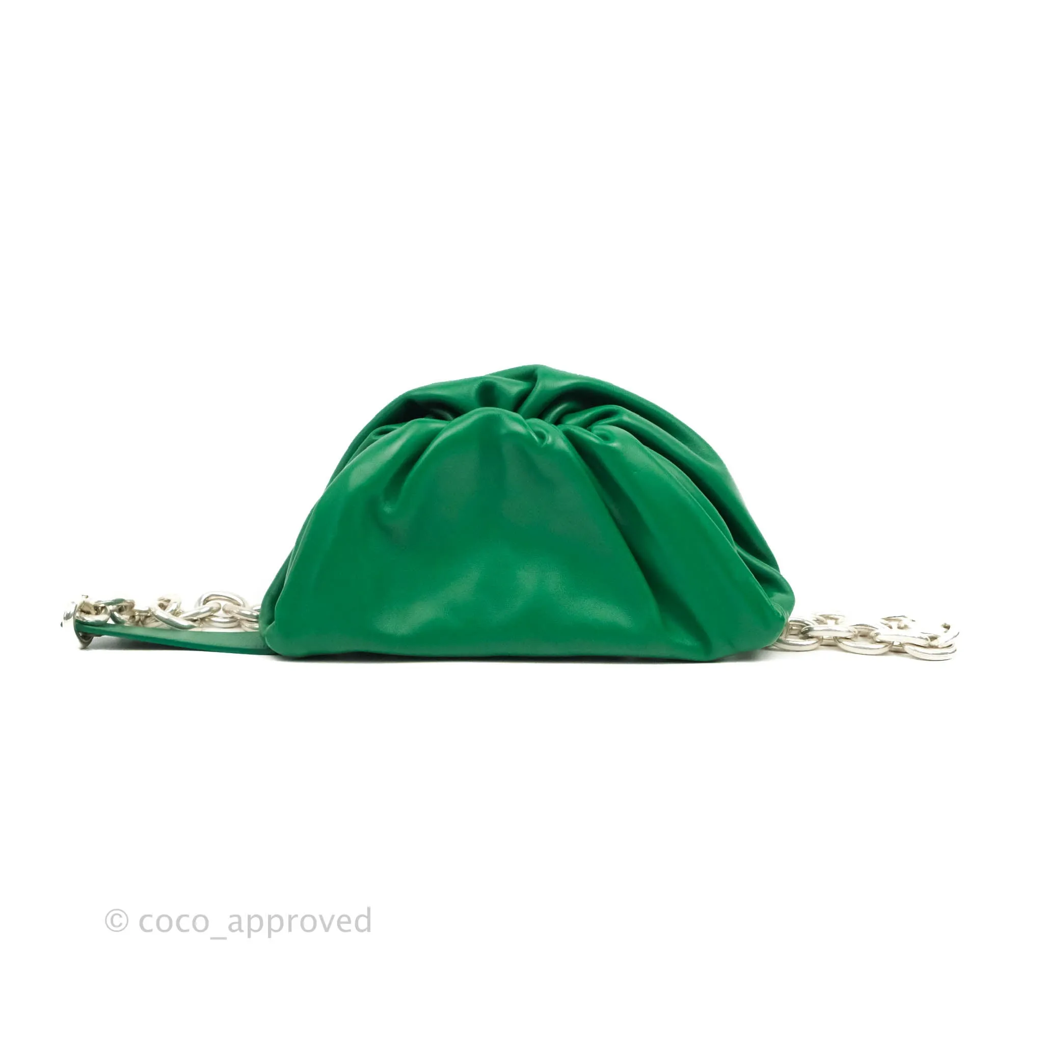 Bottega Veneta Nappa The Belt Chain Pouch Green
