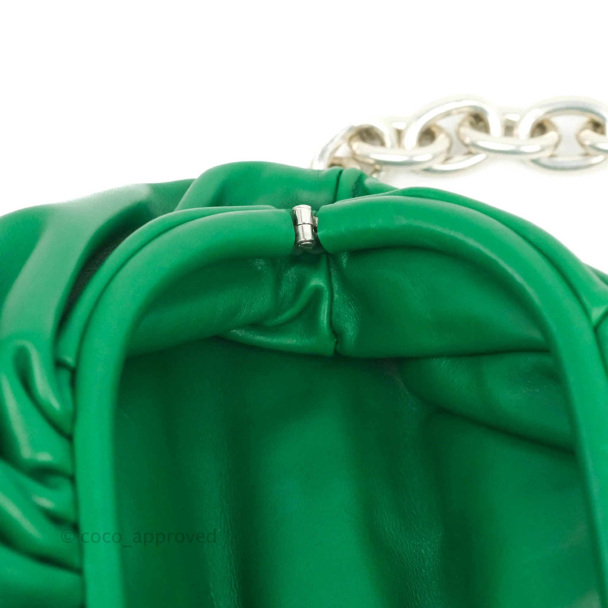 Bottega Veneta Nappa The Belt Chain Pouch Green