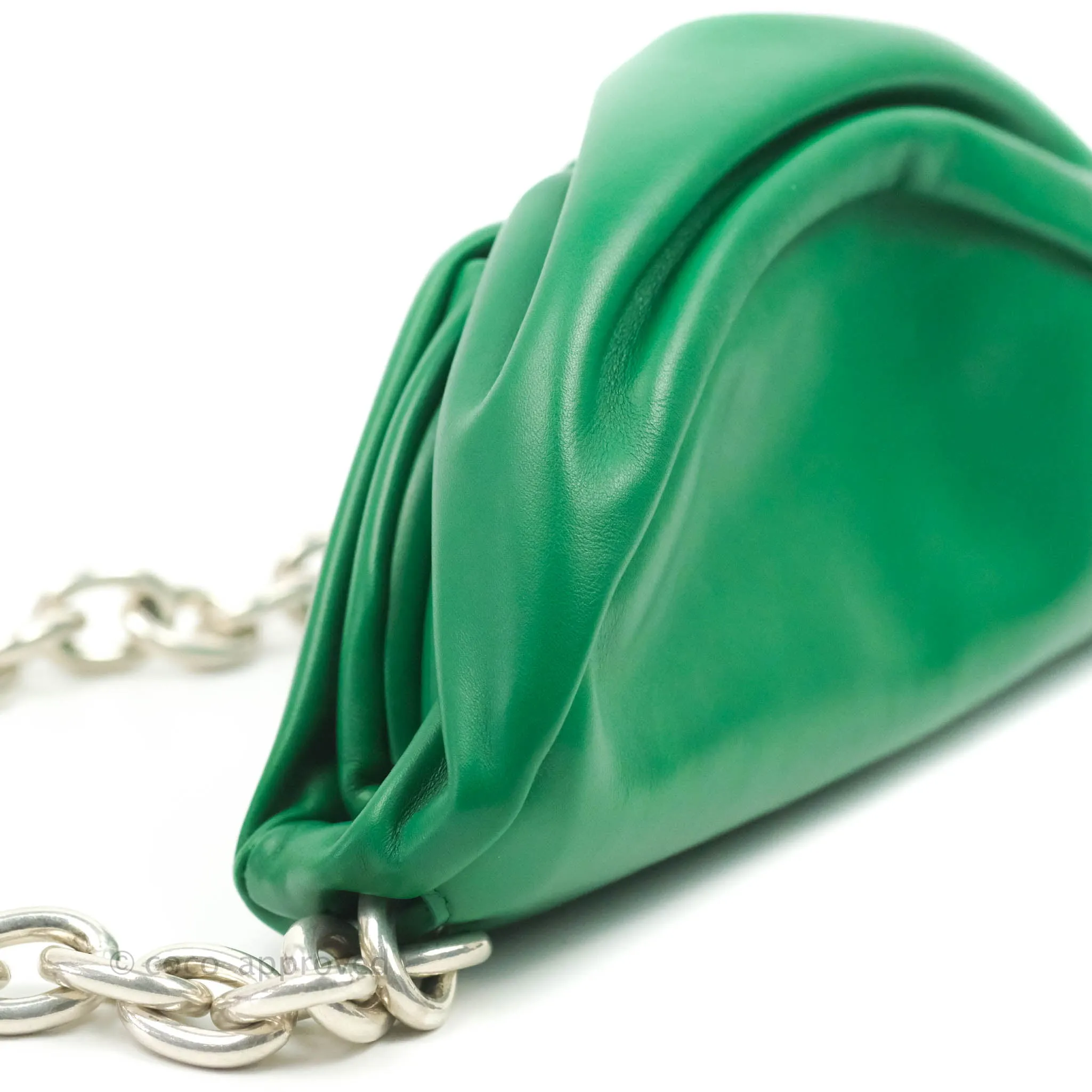 Bottega Veneta Nappa The Belt Chain Pouch Green