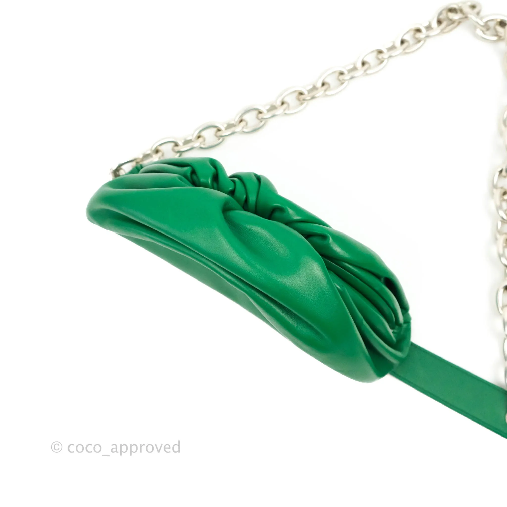 Bottega Veneta Nappa The Belt Chain Pouch Green