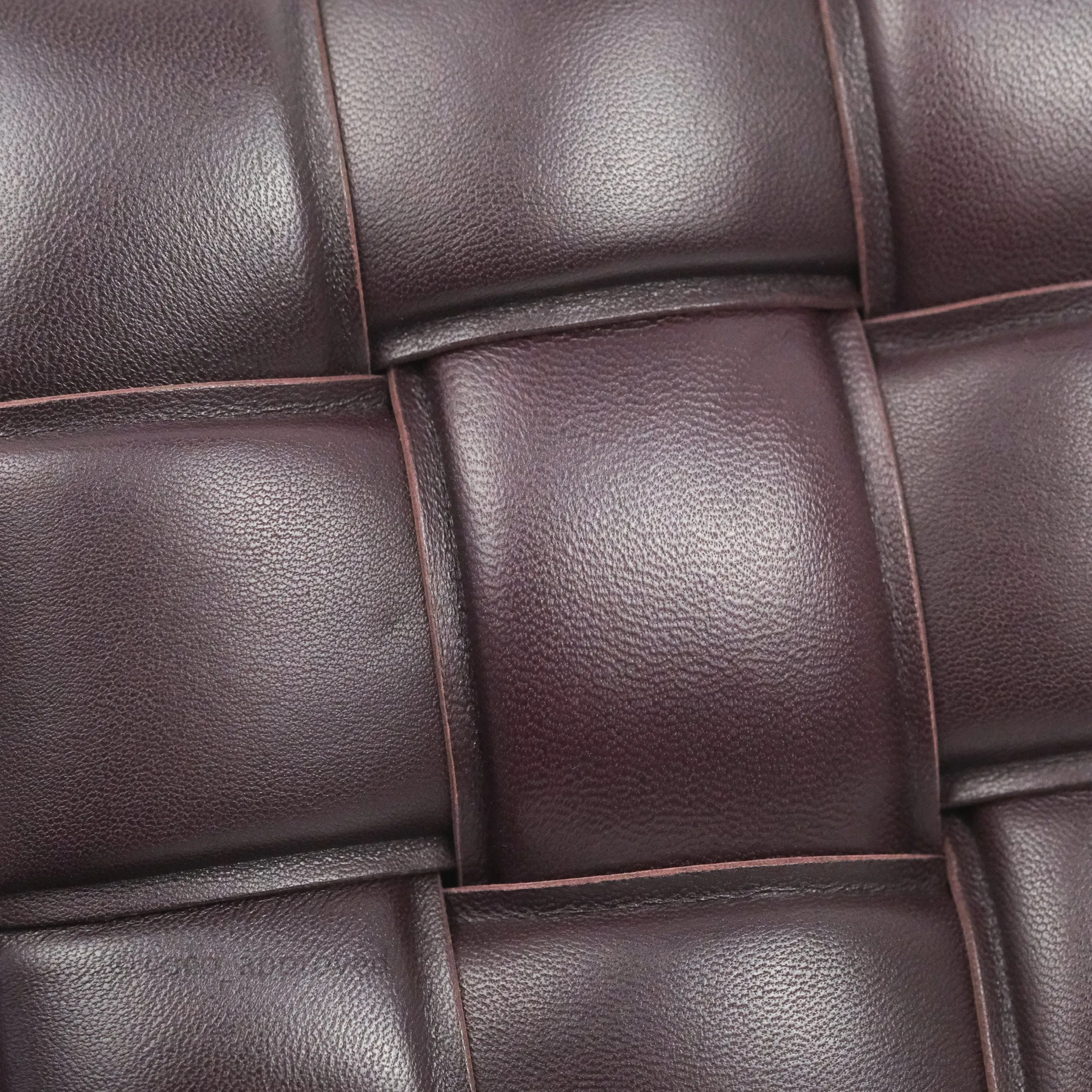 Bottega Veneta Padded Cassette Shoulder Bag Grape Lambskin Gold Hardware