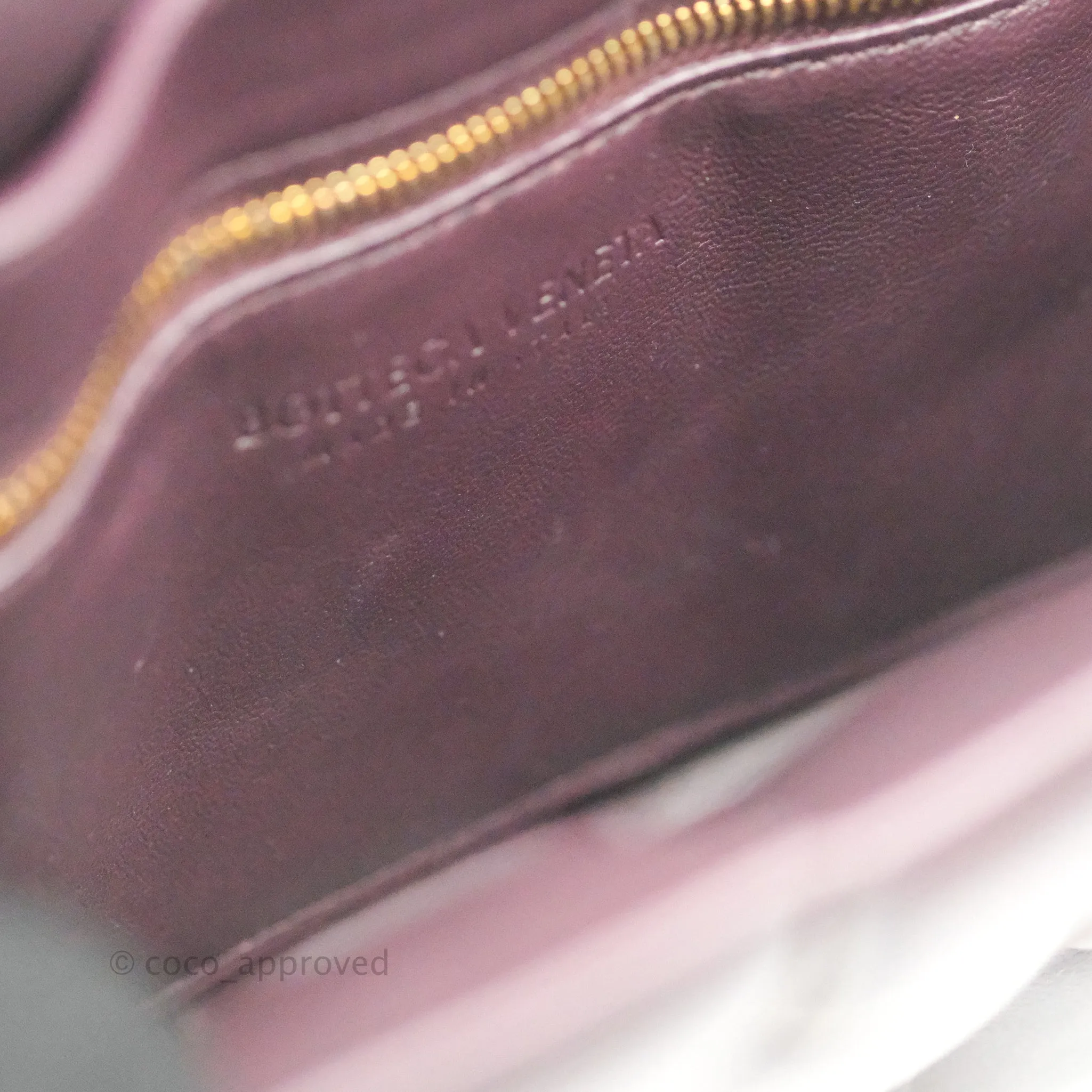Bottega Veneta Padded Cassette Shoulder Bag Grape Lambskin Gold Hardware