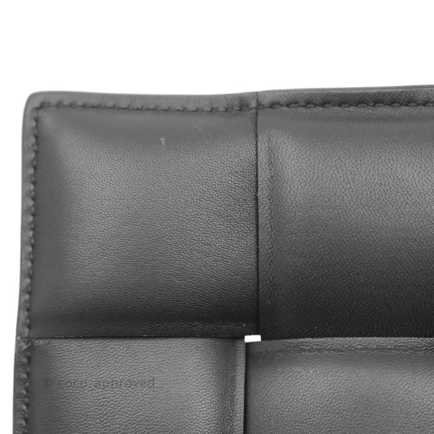 Bottega Veneta Padded Cassette Shoulder Bag Intrecciato Black Lambskin Gold Hardware