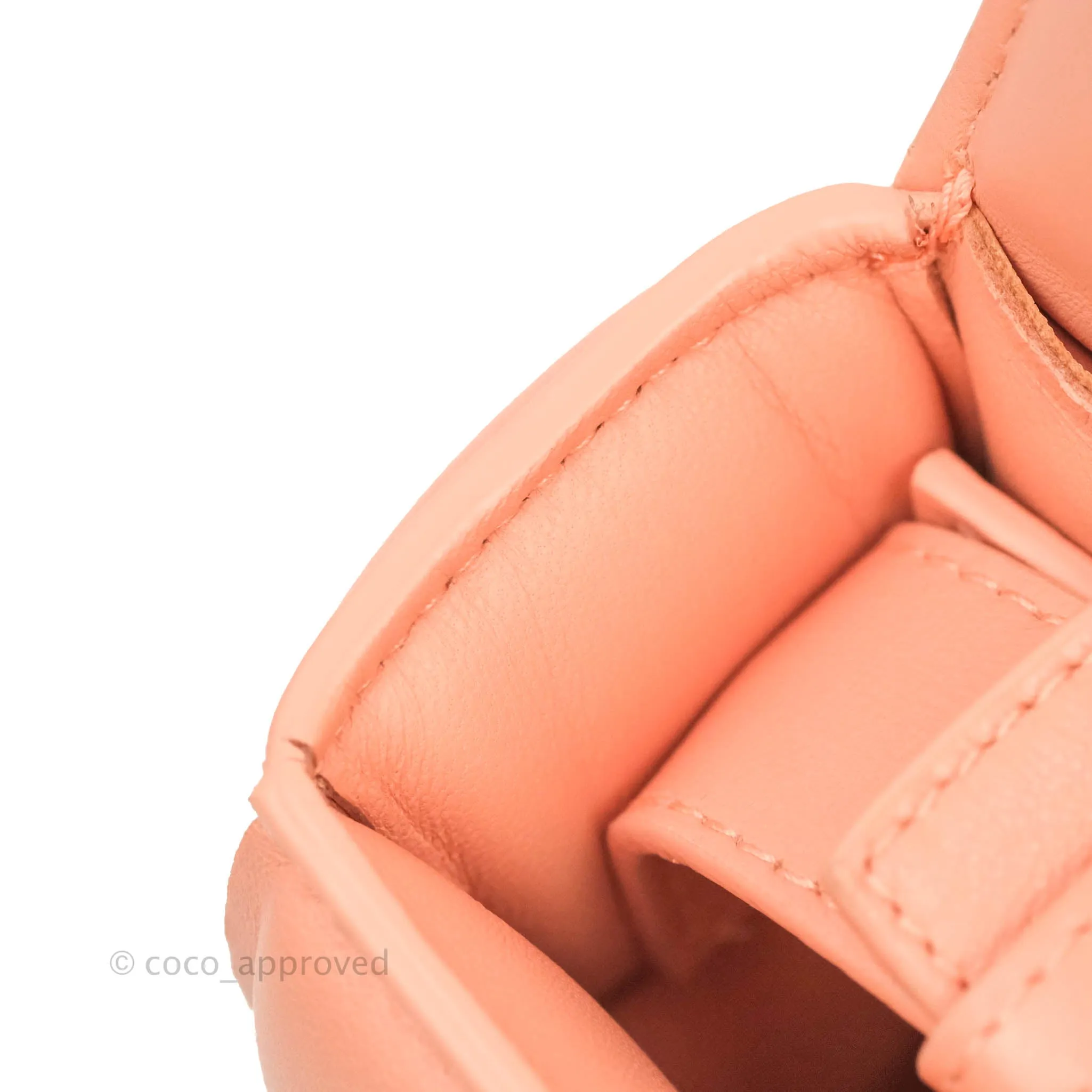 Bottega Veneta Padded Cassette Shoulder Bag Intrecciato Pink Lambskin Silver Hardware