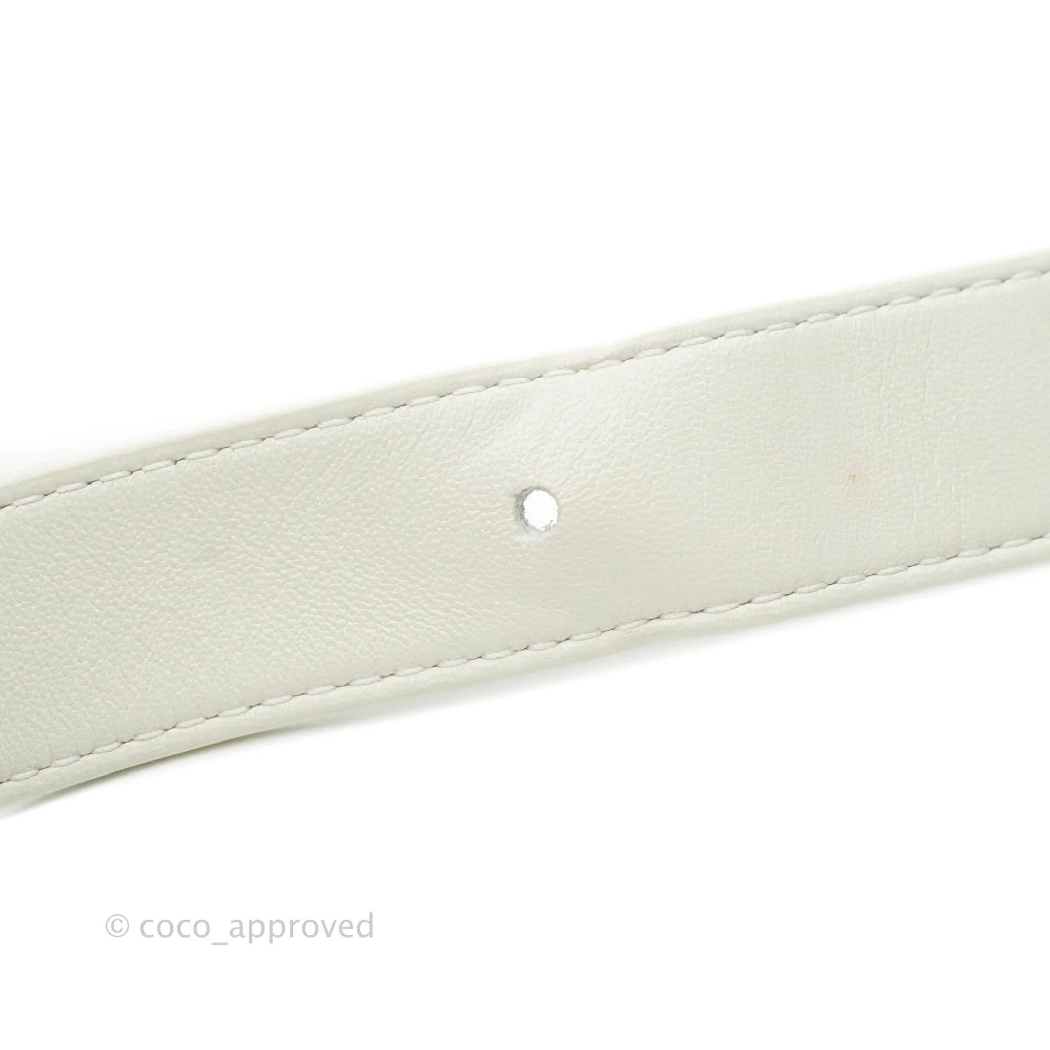 Bottega Veneta Padded Cassette Shoulder Bag Intrecciato White Lambskin Silver Hardware