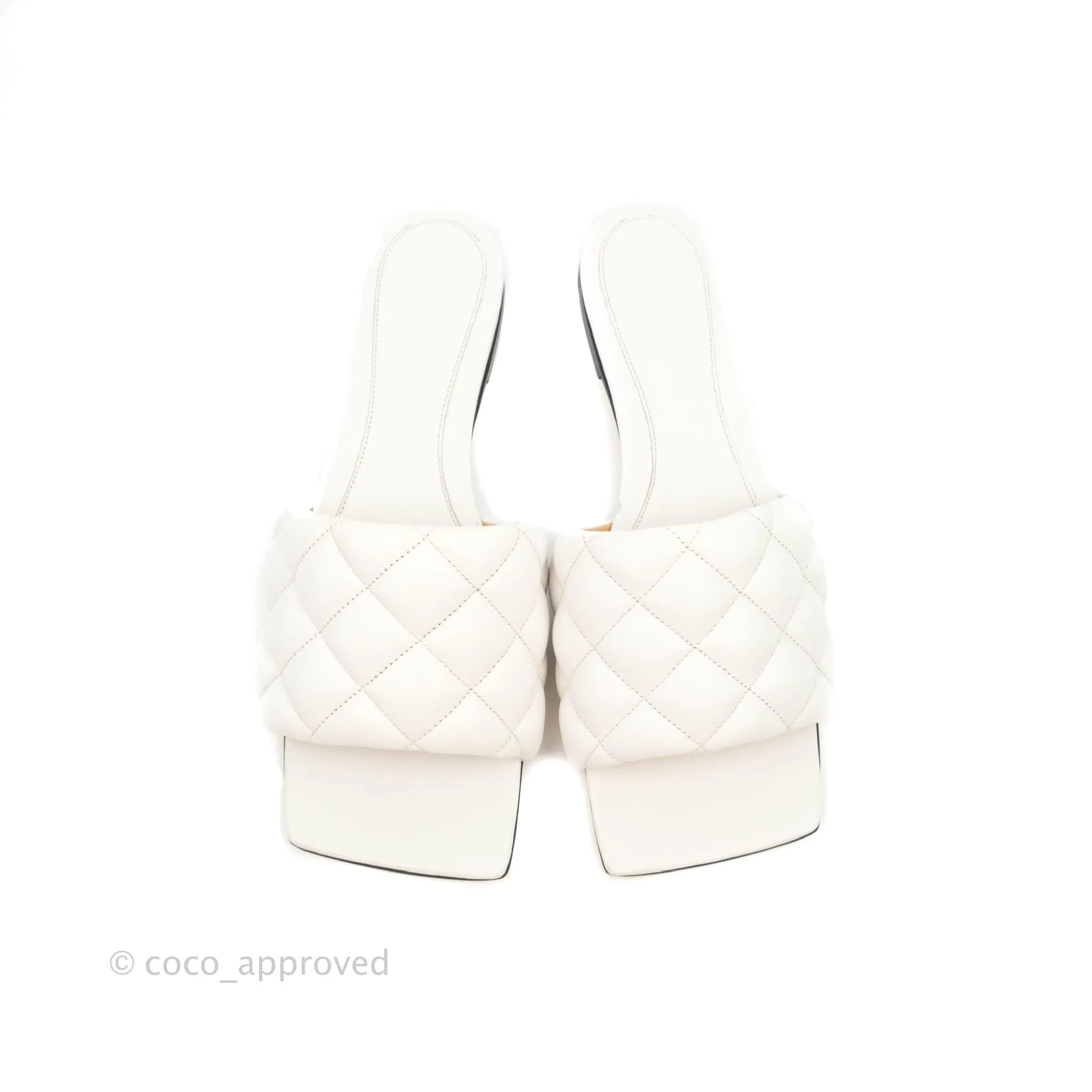 Bottega Veneta Padded Leather Flat Sandals Size 38