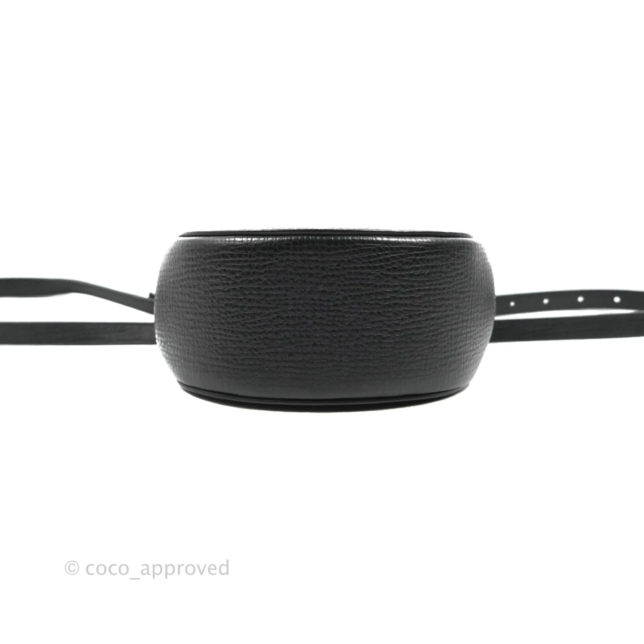 Bottega Veneta Palmellato Rounded Belt Bag Calfskin Black