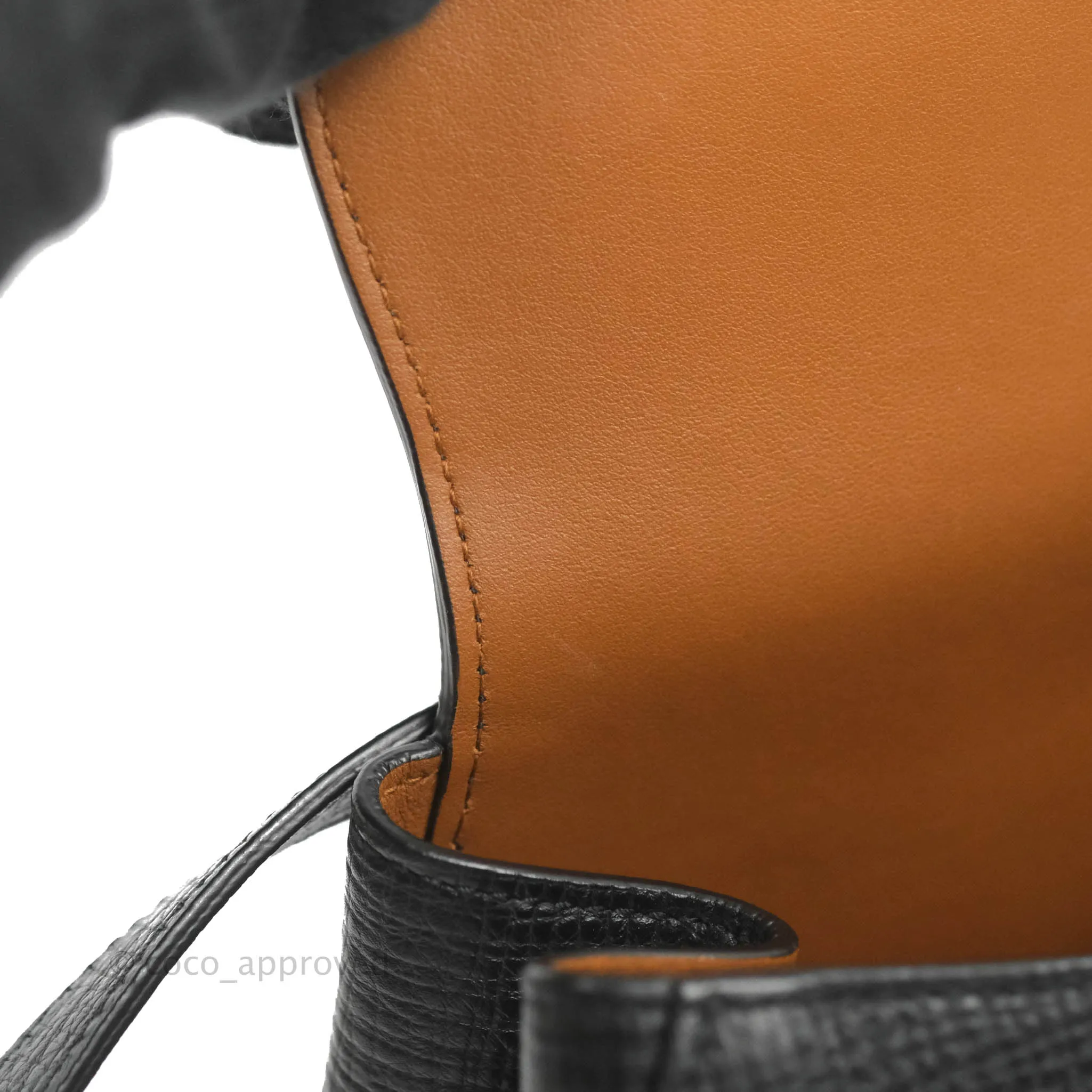 Bottega Veneta Palmellato Rounded Belt Bag Calfskin Black