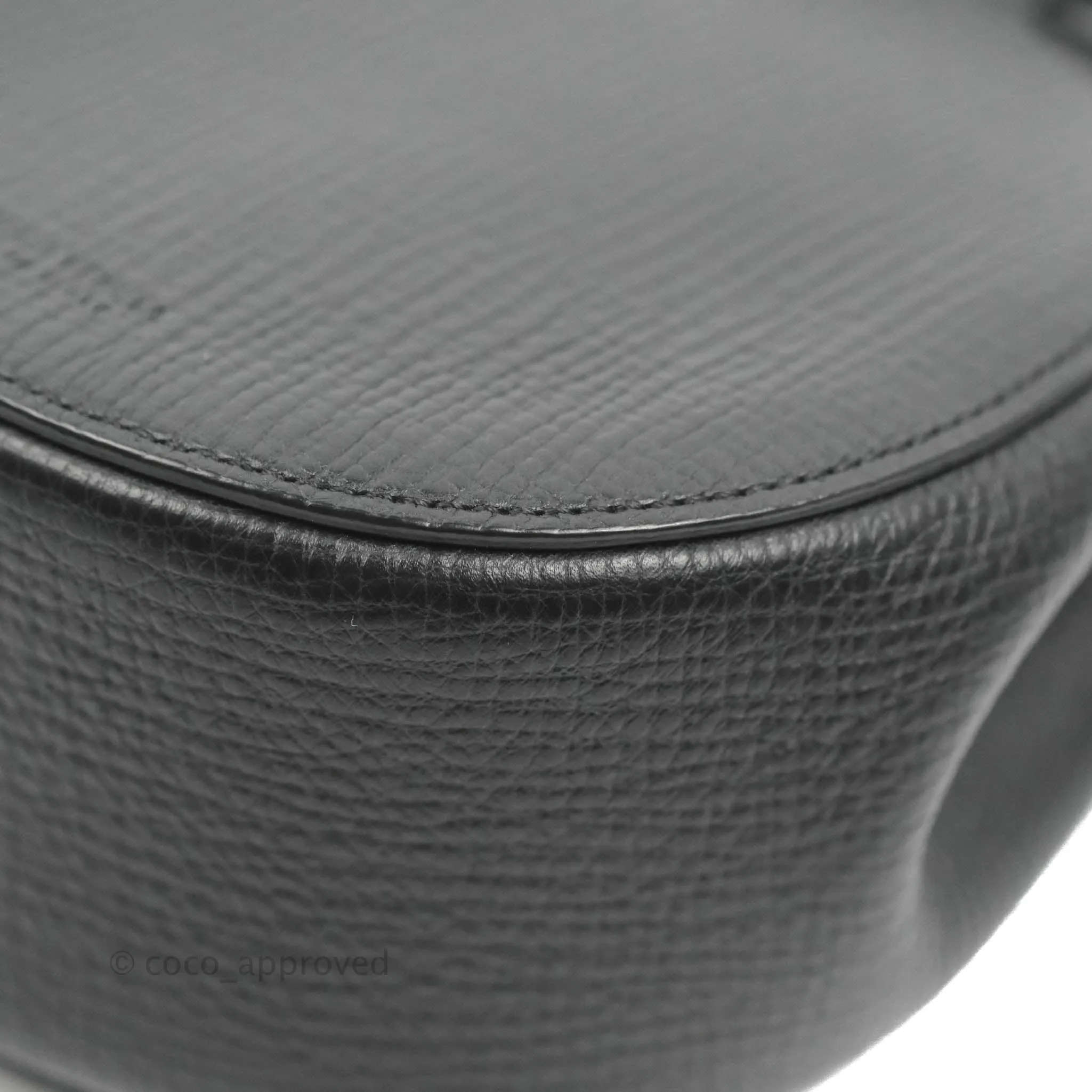 Bottega Veneta Palmellato Rounded Belt Bag Calfskin Black