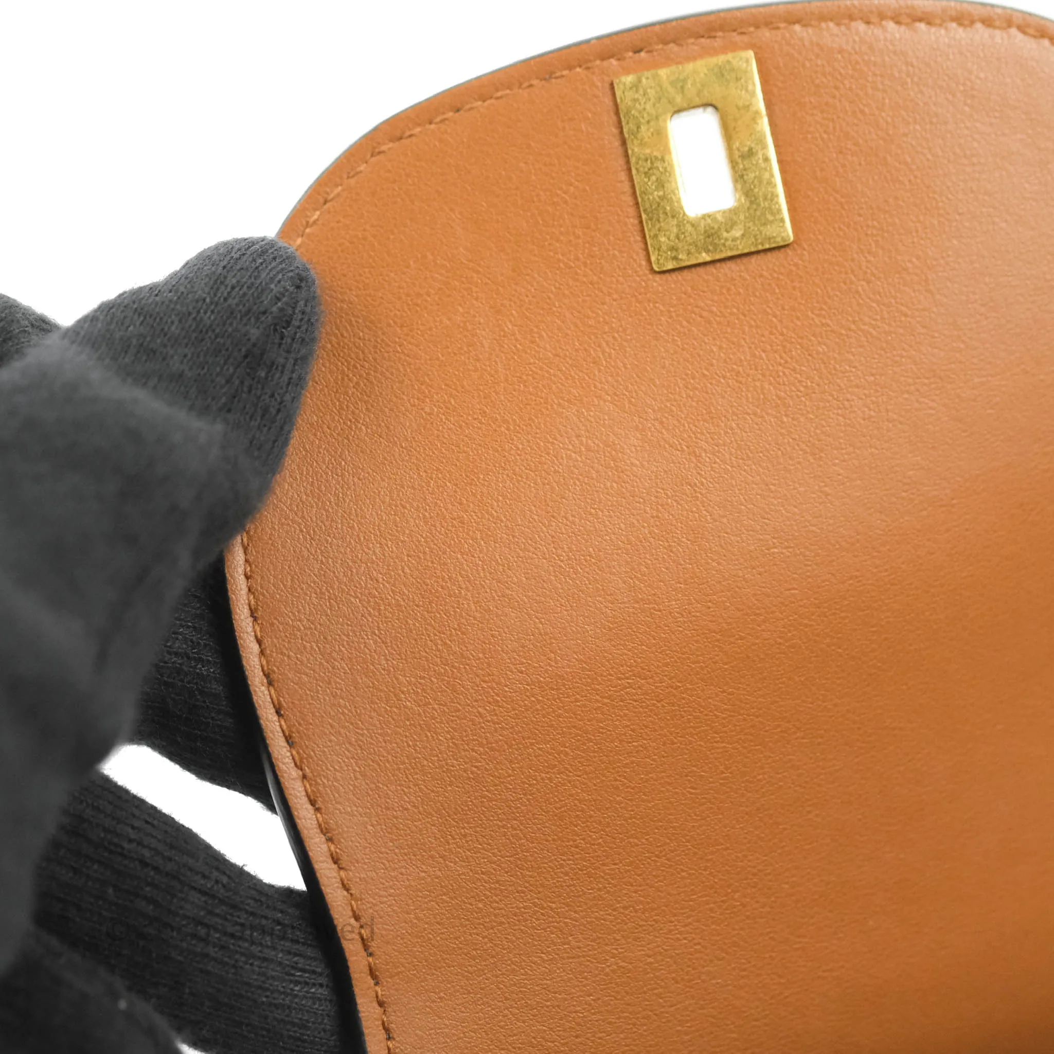 Bottega Veneta Palmellato Rounded Belt Bag Calfskin Black