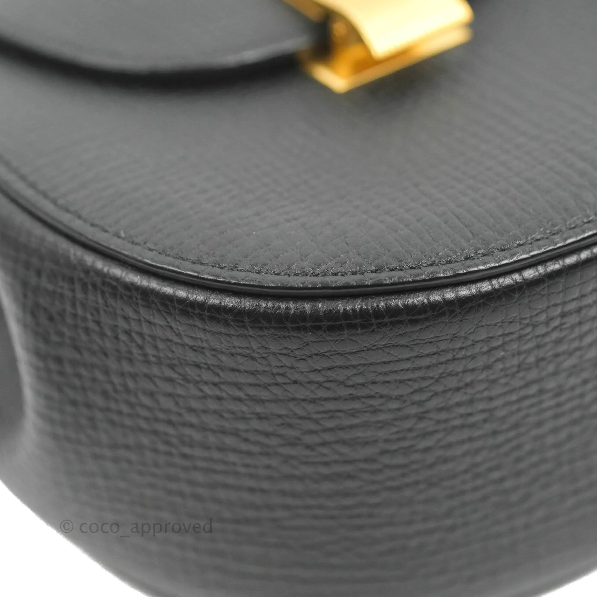Bottega Veneta Palmellato Rounded Belt Bag Calfskin Black
