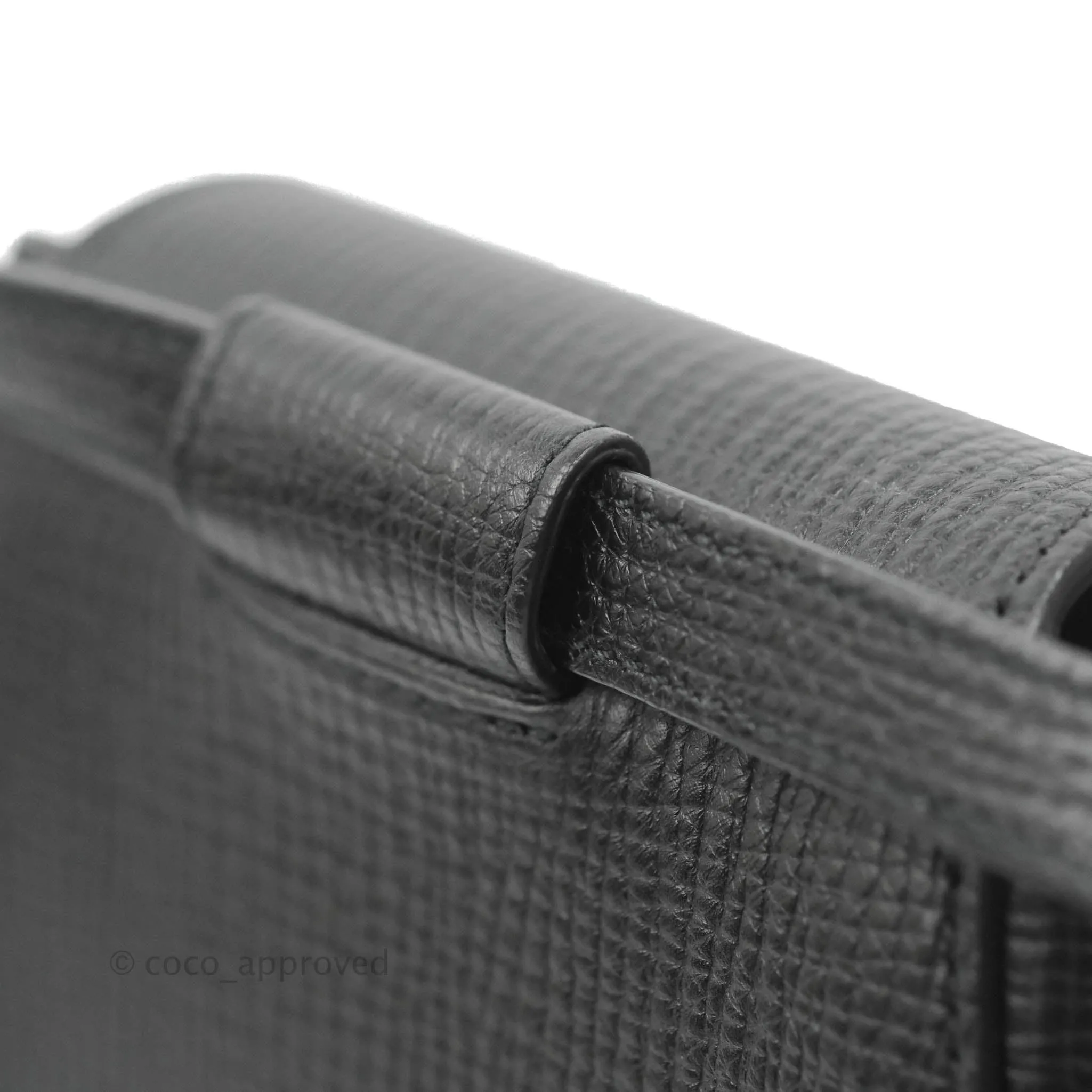 Bottega Veneta Palmellato Rounded Belt Bag Calfskin Black
