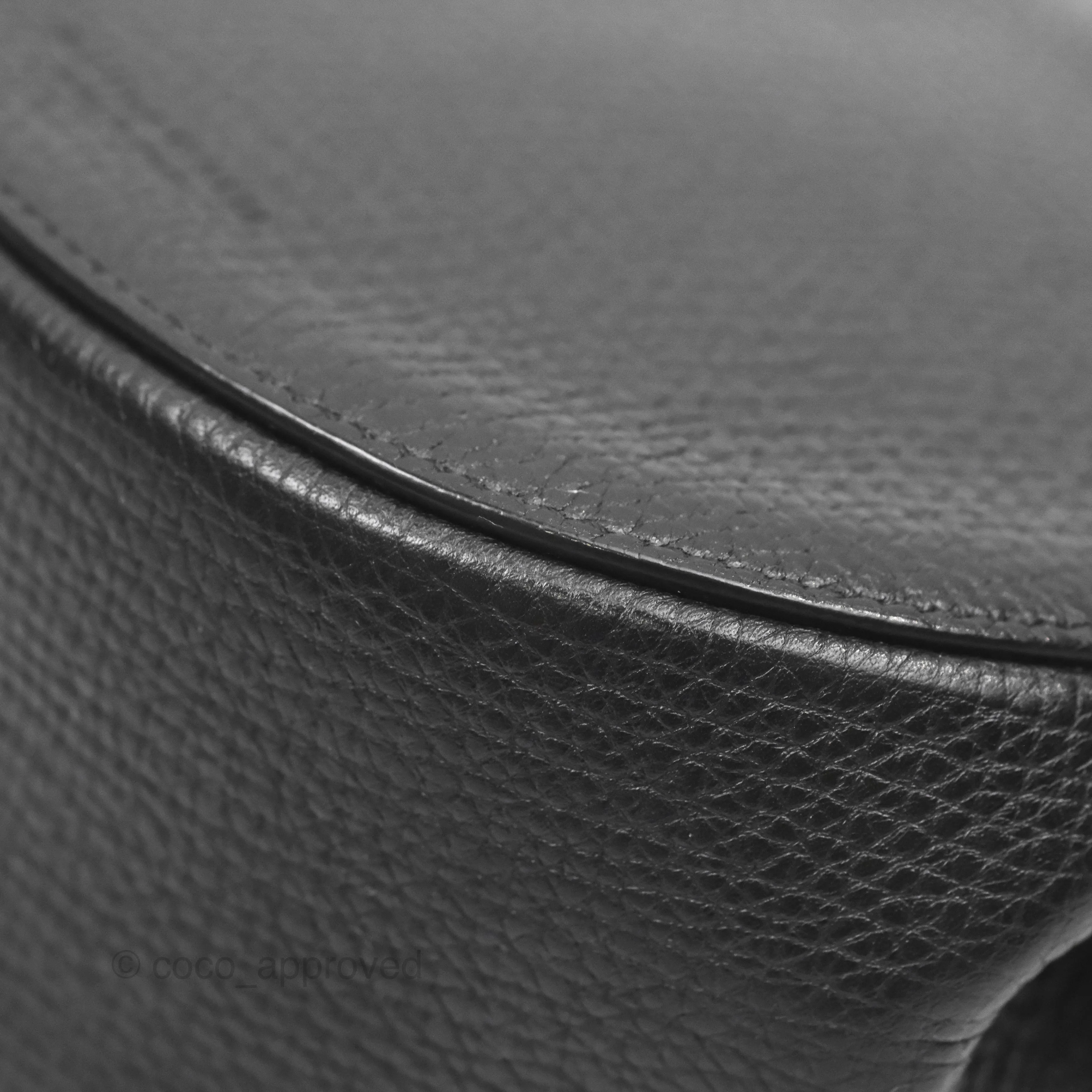 Bottega Veneta Palmellato Rounded Belt Bag Calfskin Black