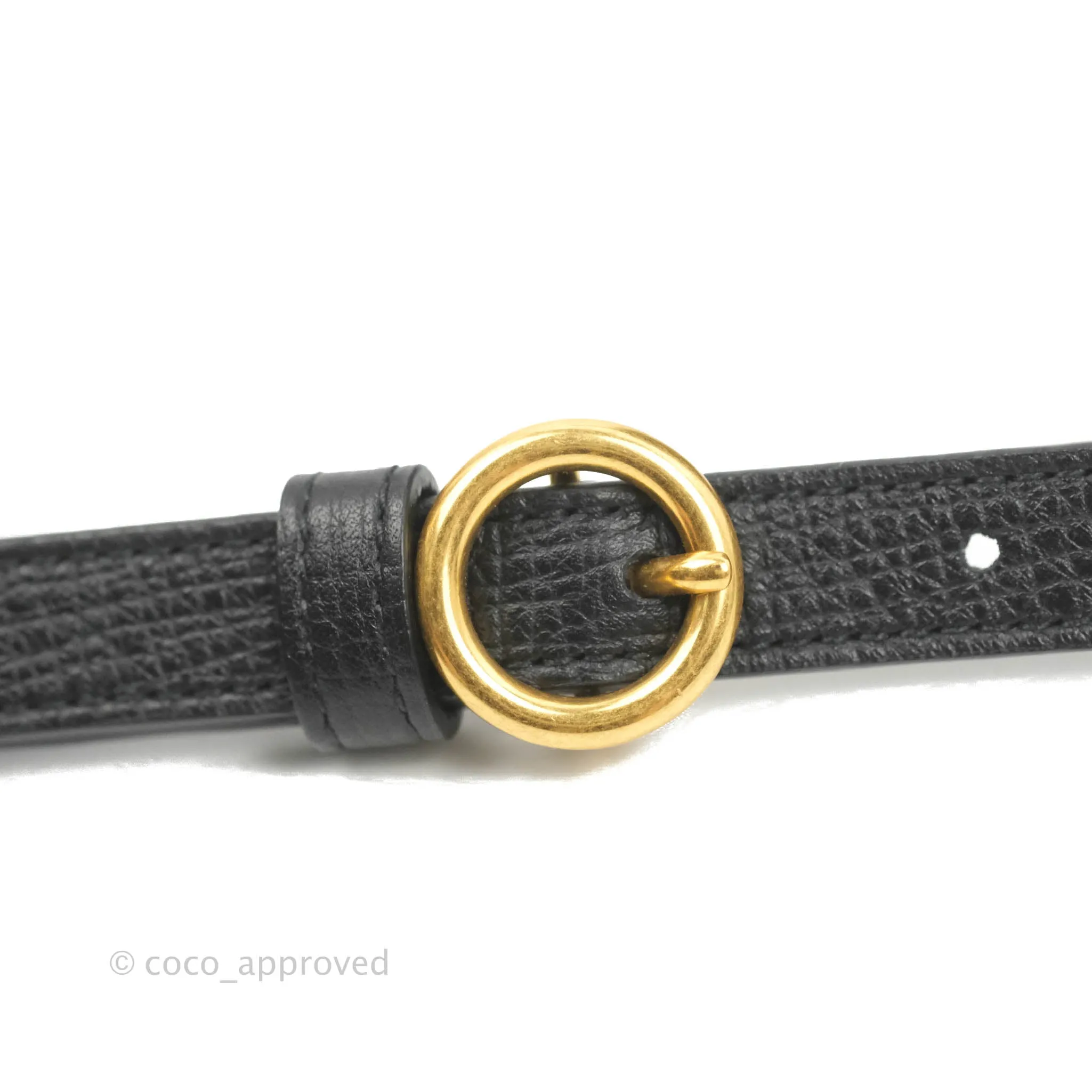 Bottega Veneta Palmellato Rounded Belt Bag Calfskin Black