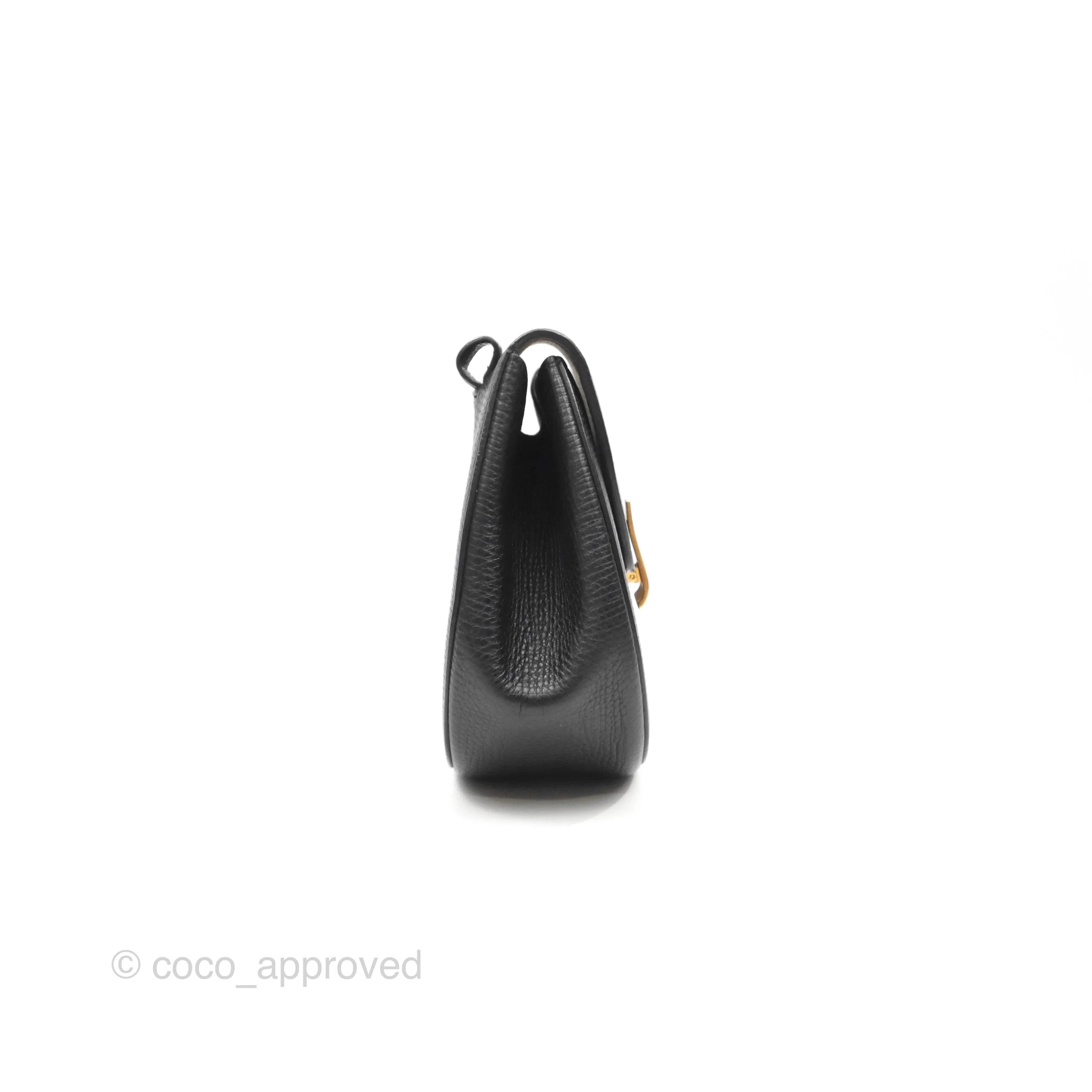 Bottega Veneta Palmellato Rounded Belt Bag Calfskin Black