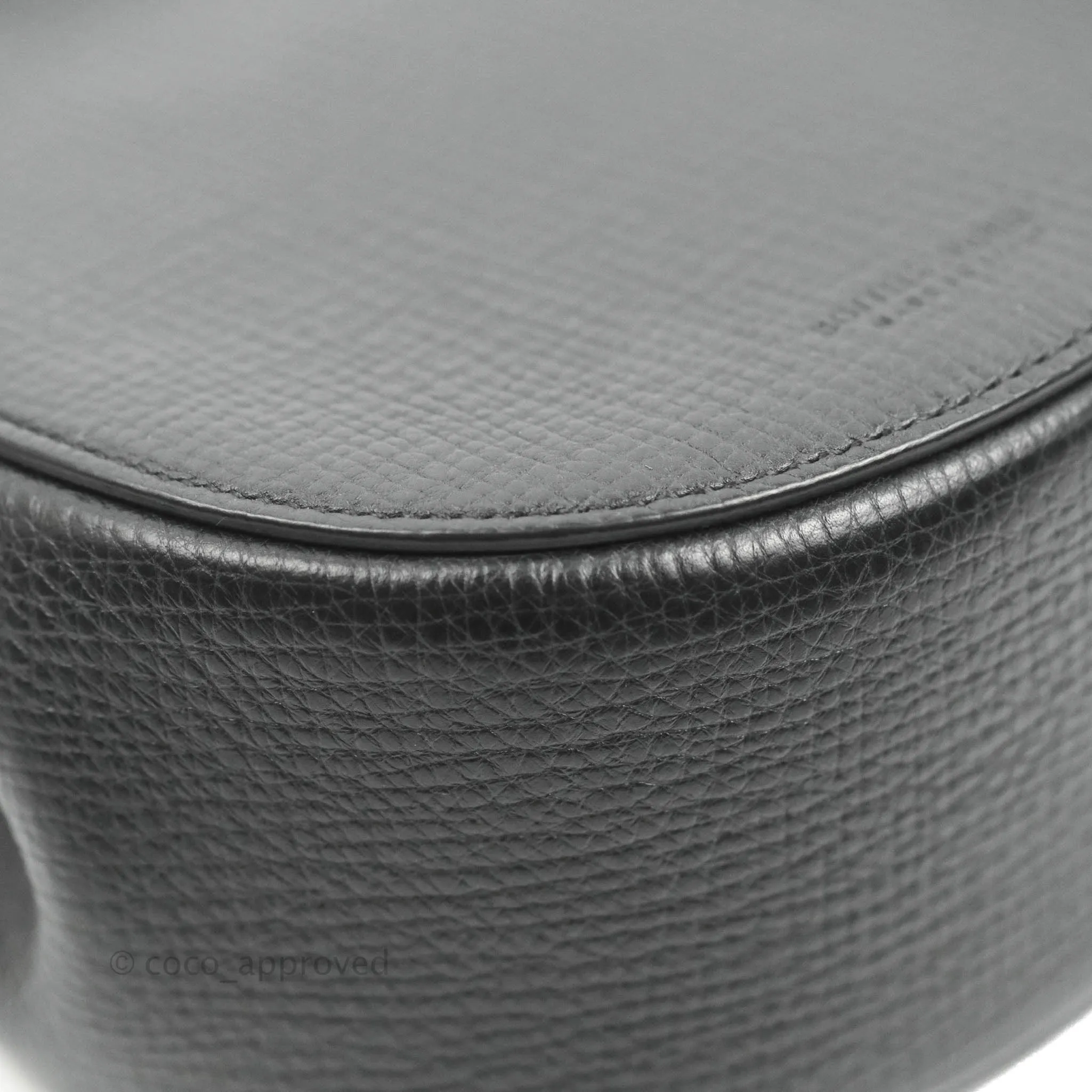 Bottega Veneta Palmellato Rounded Belt Bag Calfskin Black