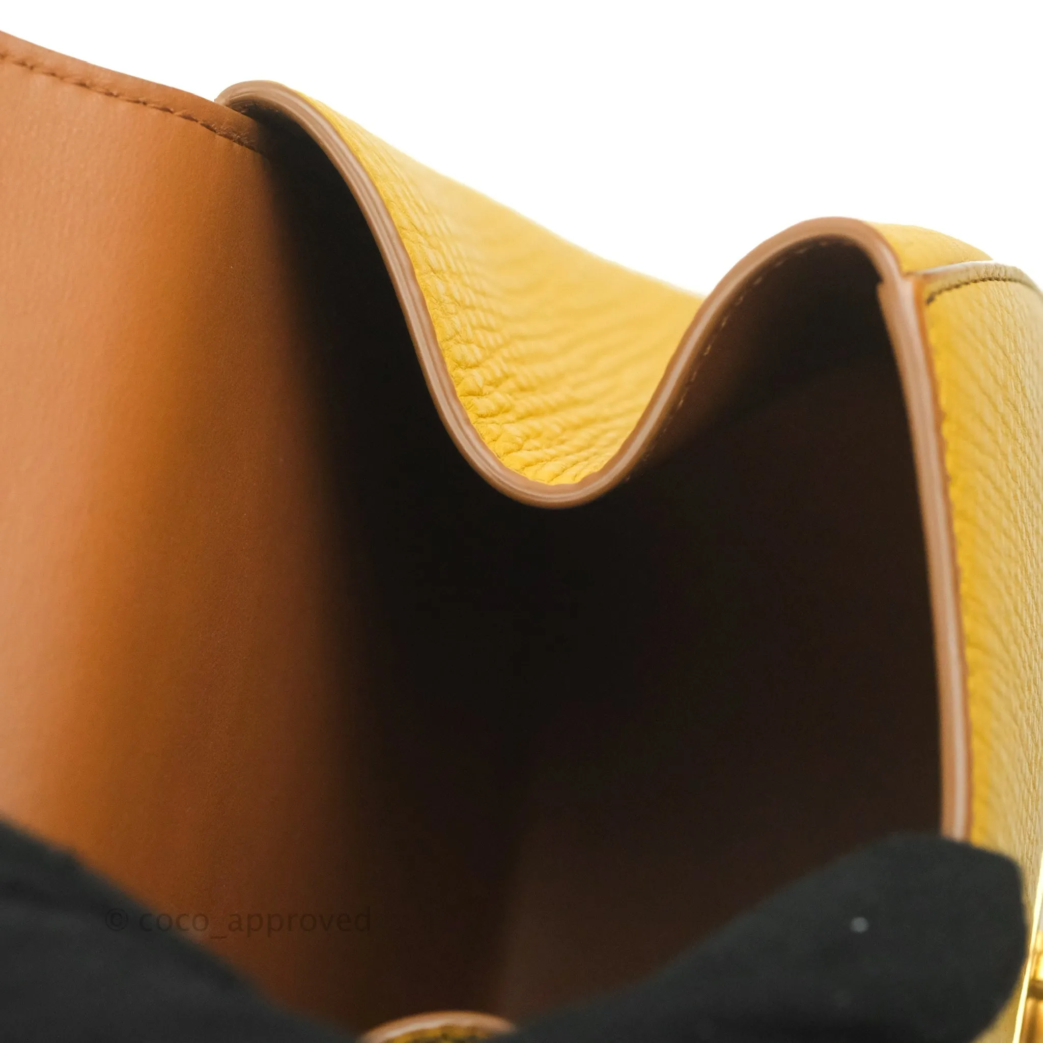 Bottega Veneta Palmellato Rounded Belt Bag Calfskin Yellow