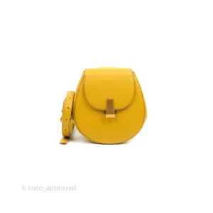Bottega Veneta Palmellato Rounded Belt Bag Calfskin Yellow