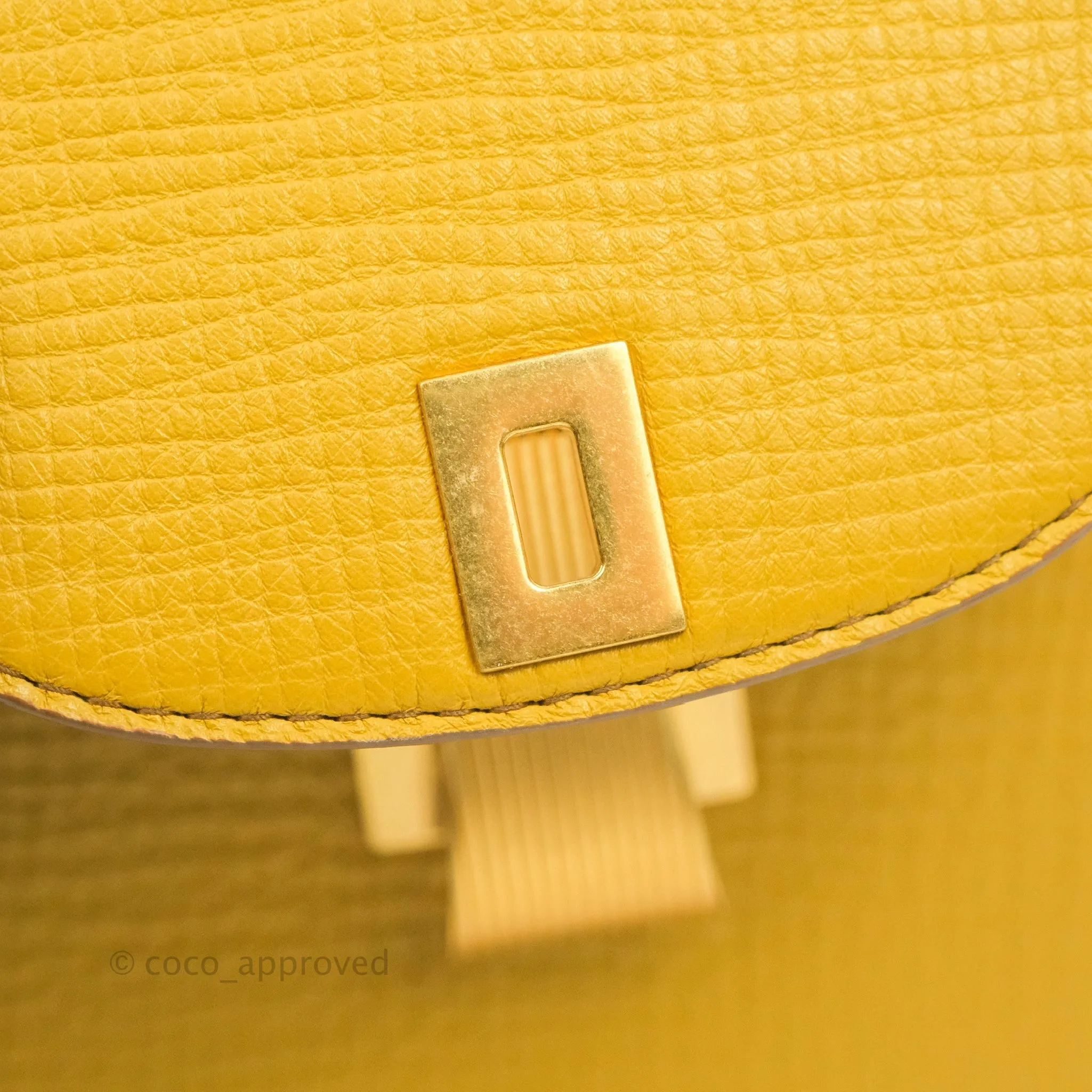 Bottega Veneta Palmellato Rounded Belt Bag Calfskin Yellow