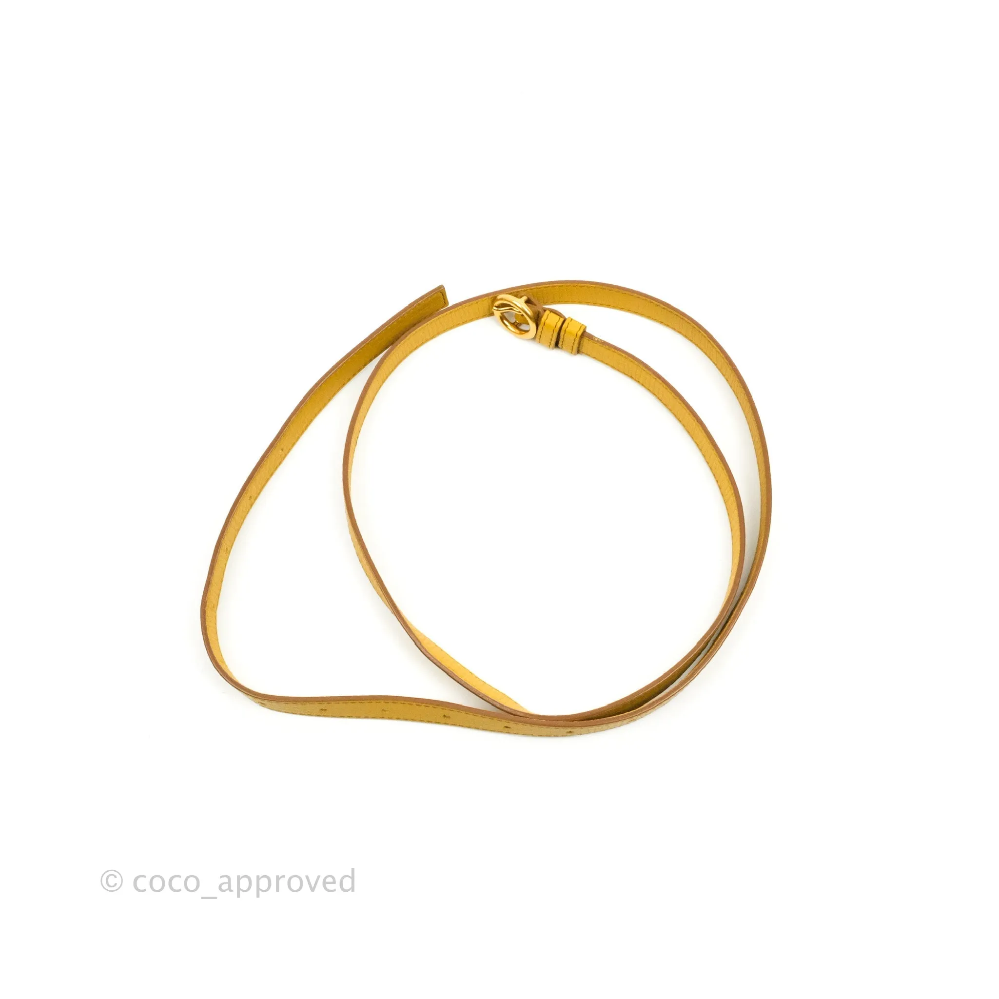 Bottega Veneta Palmellato Rounded Belt Bag Calfskin Yellow