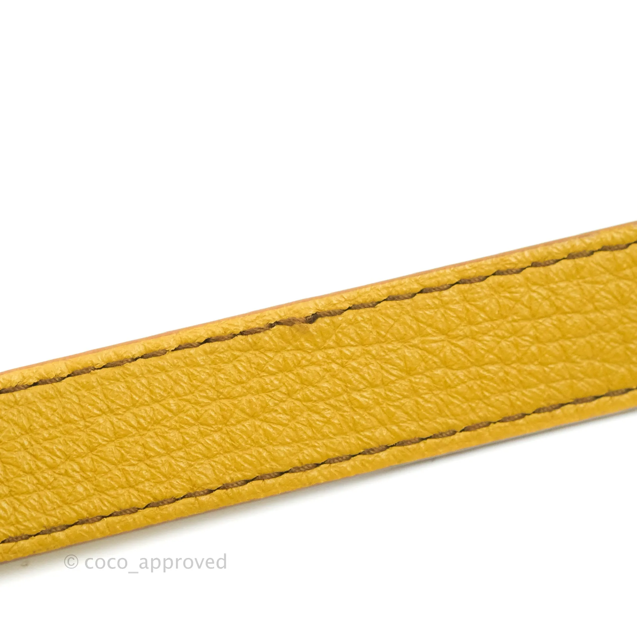 Bottega Veneta Palmellato Rounded Belt Bag Calfskin Yellow