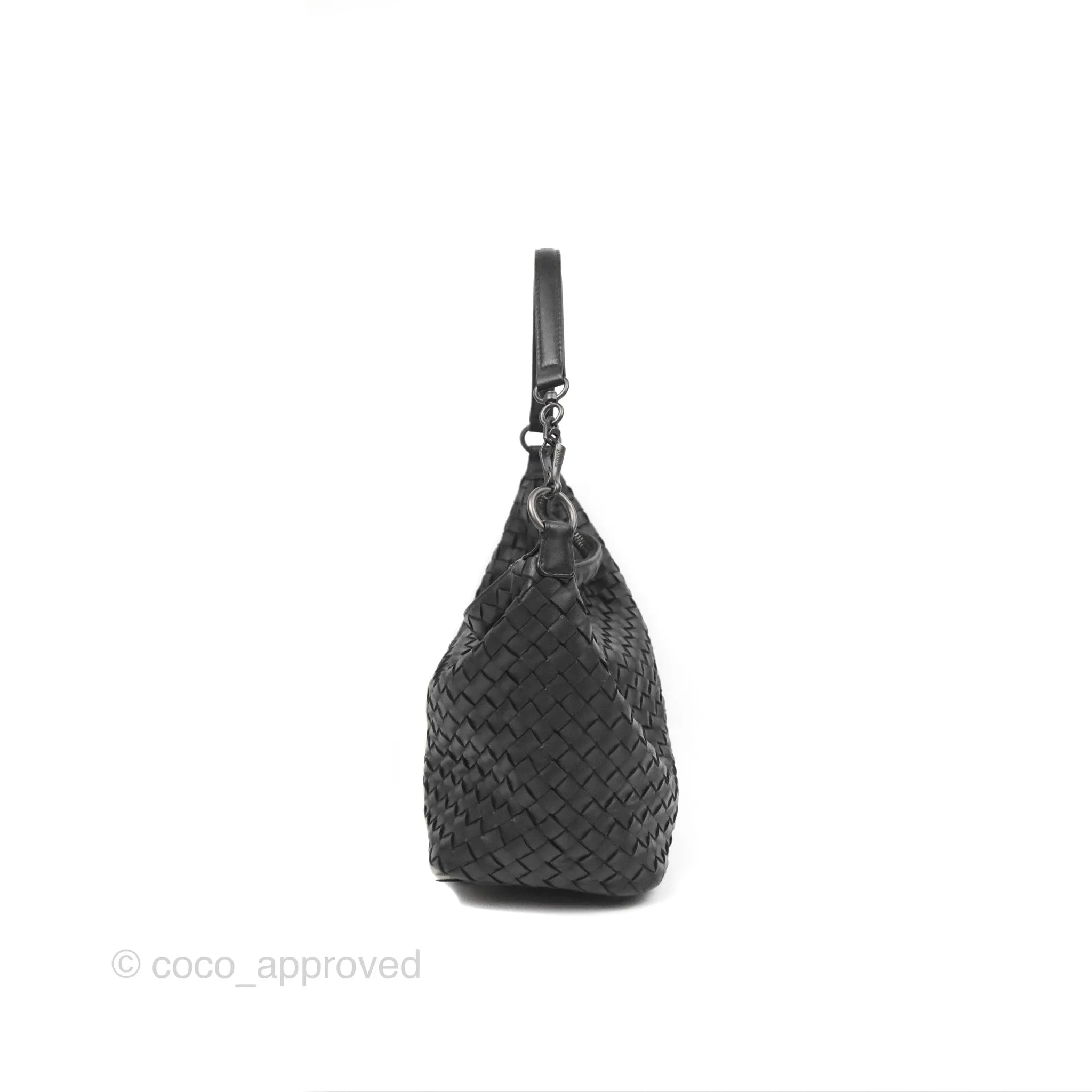 Bottega Veneta Shoulder Bag Black Nappa Intrecciato
